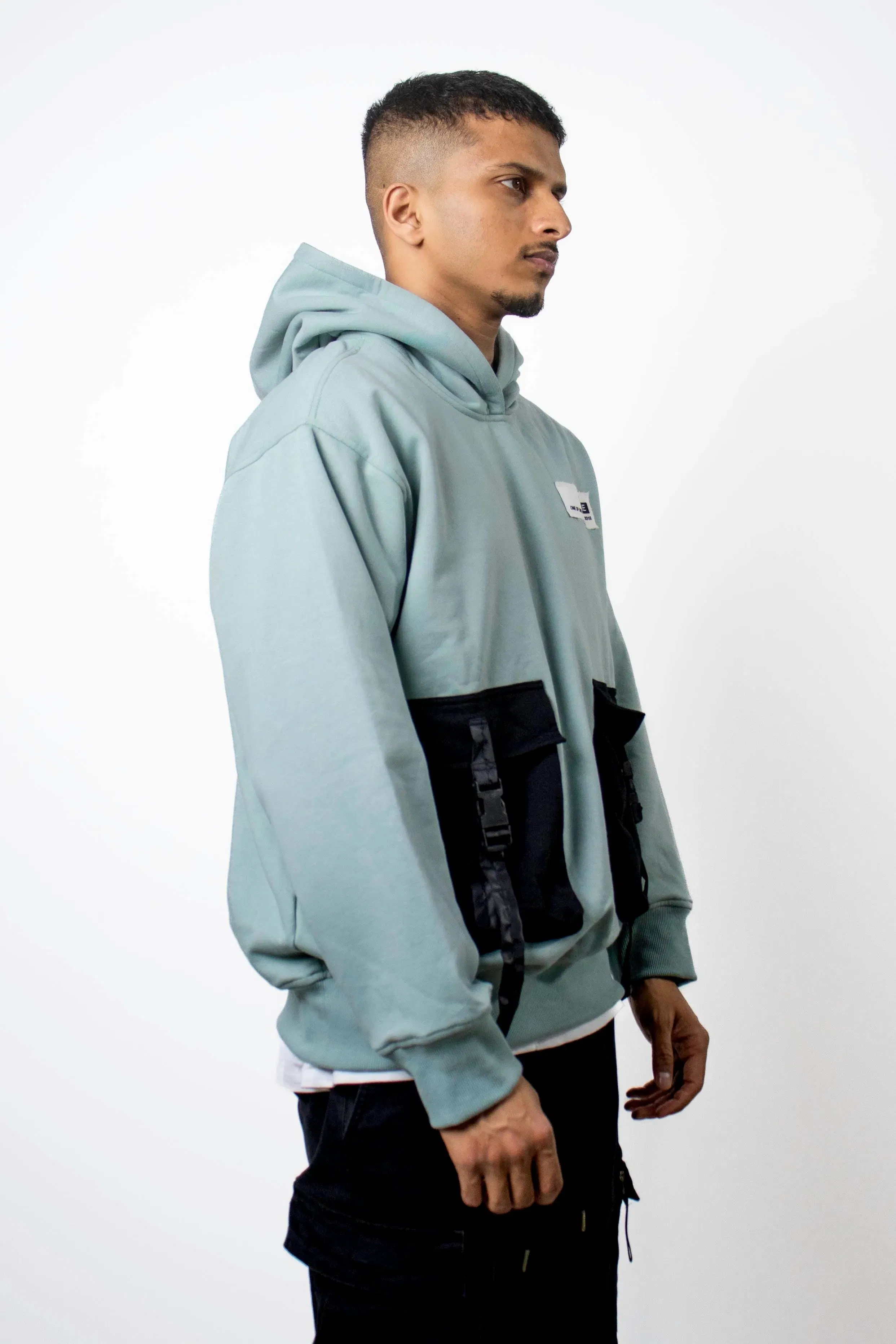 Boxy Teal Hoodie