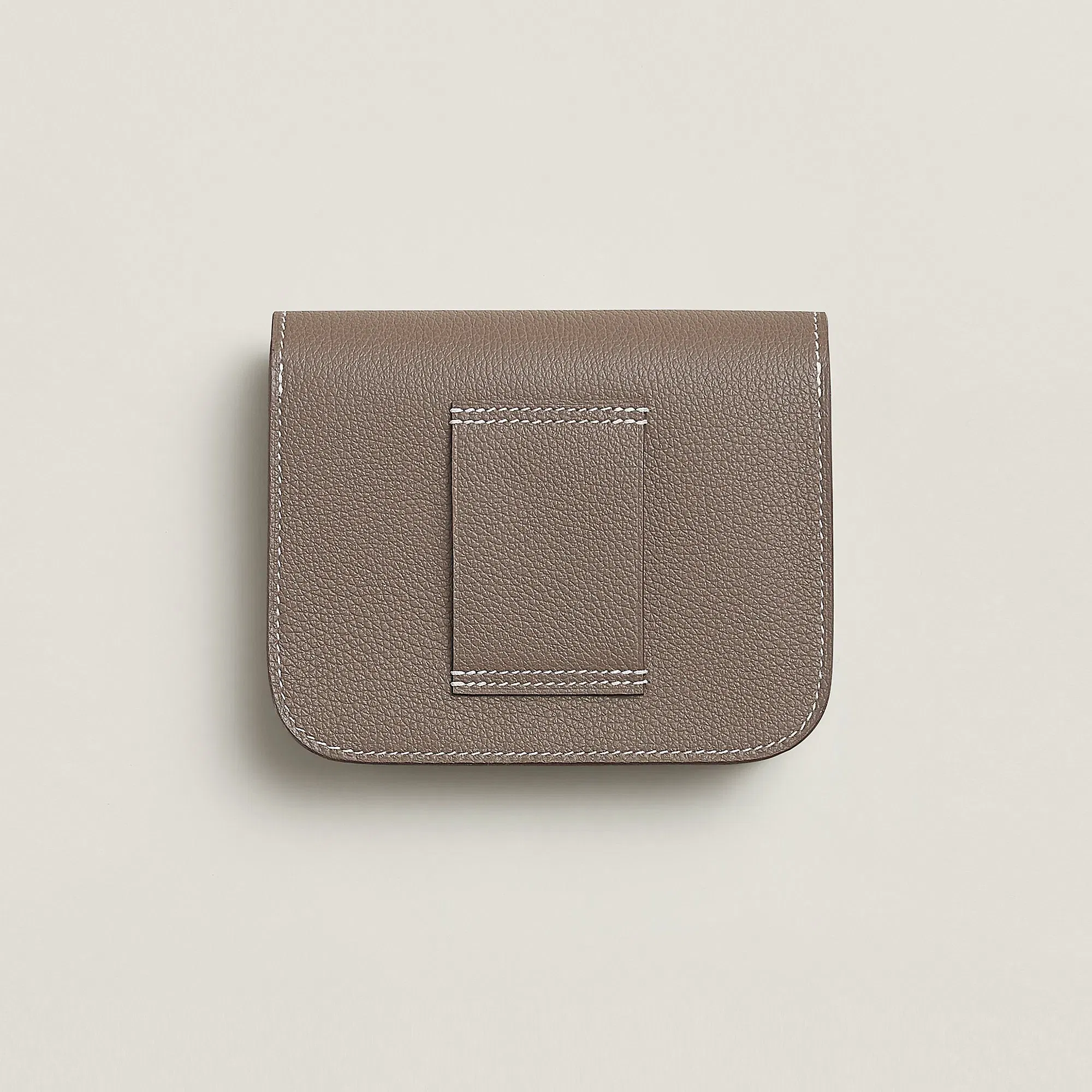 Hermes Constance Slim Bi Wallet Bleu Saphir