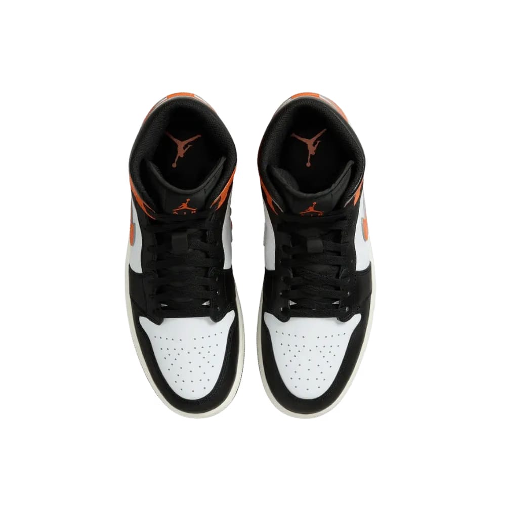 Nike Air Jordan 1 Mid Black Toe Starfish