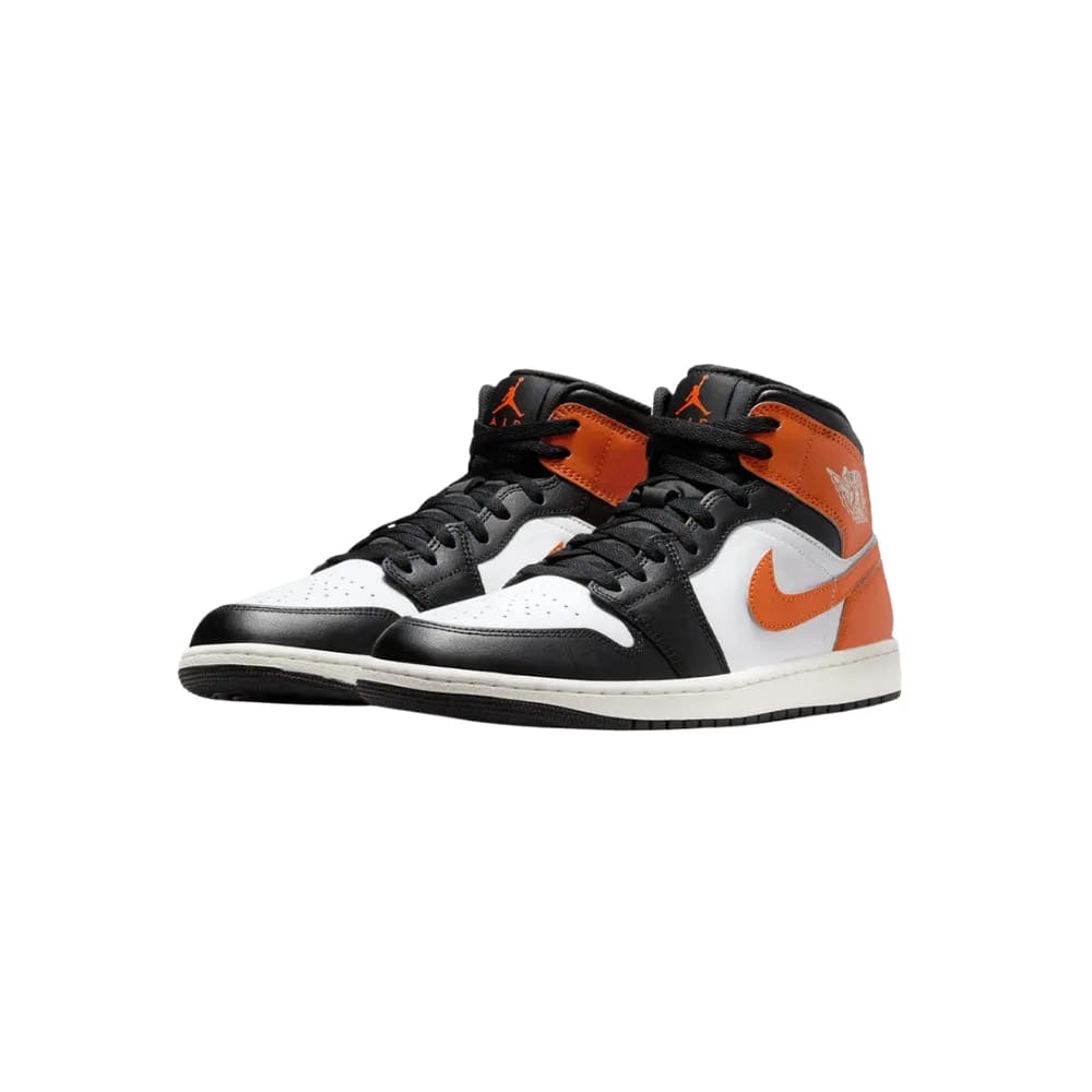 Nike Air Jordan 1 Mid Black Toe Starfish
