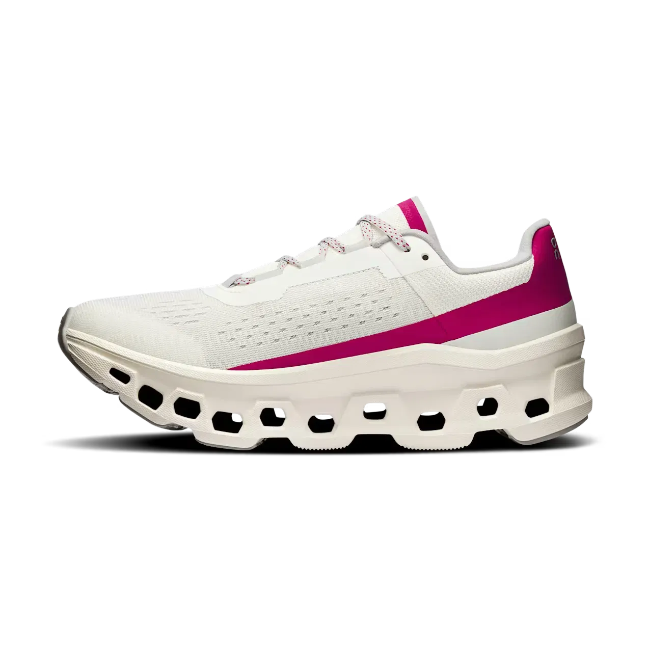 ON Running Cloudmonster Ivory Grenadine WMNS
