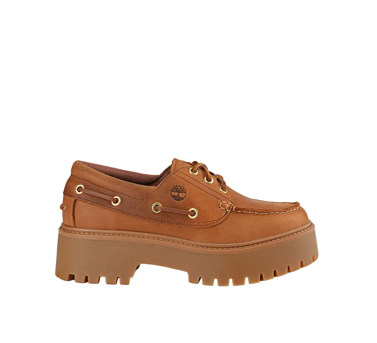 Timberland Stone Street Platform Boat Rust Nubuck