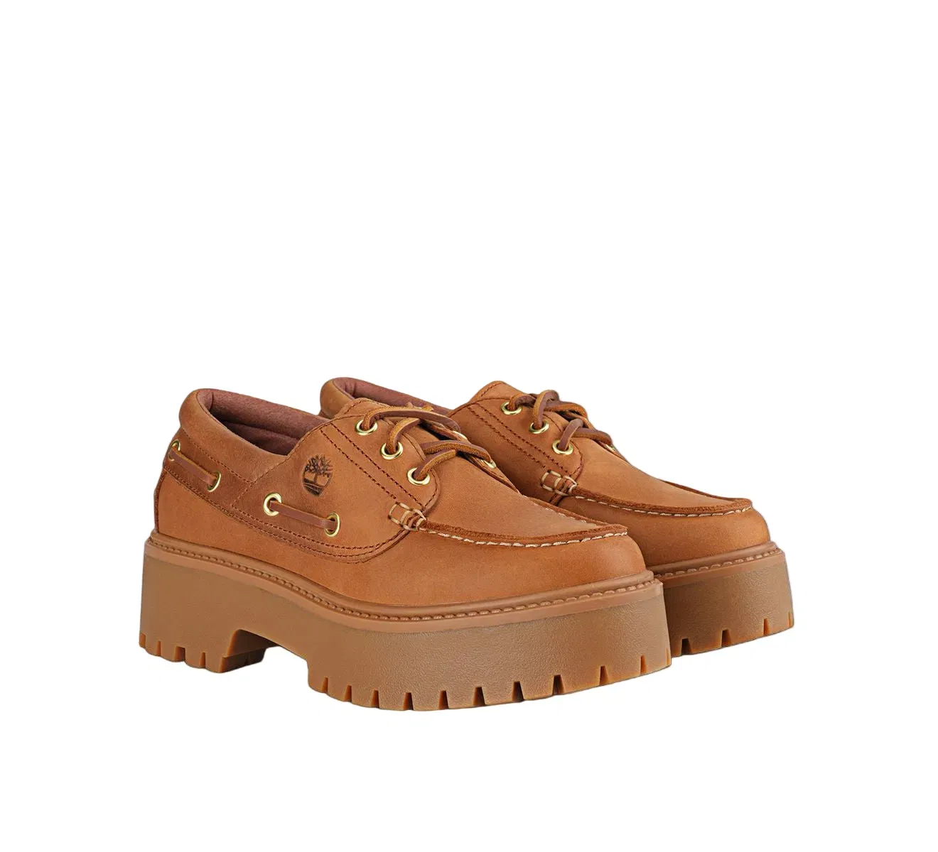 Timberland Stone Street Platform Boat Rust Nubuck