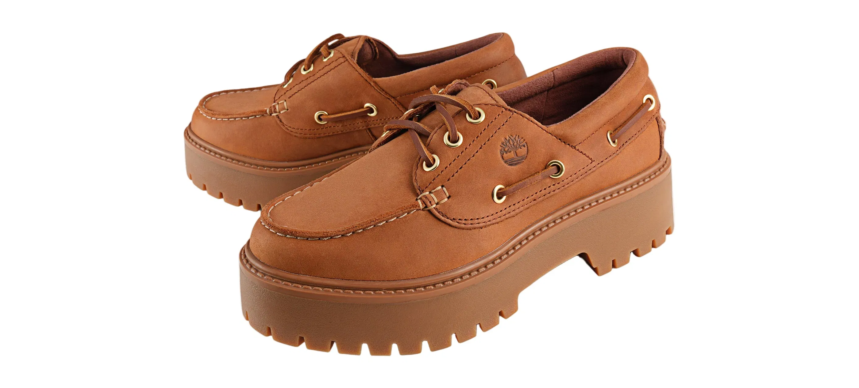 Timberland Stone Street Platform Boat Rust Nubuck