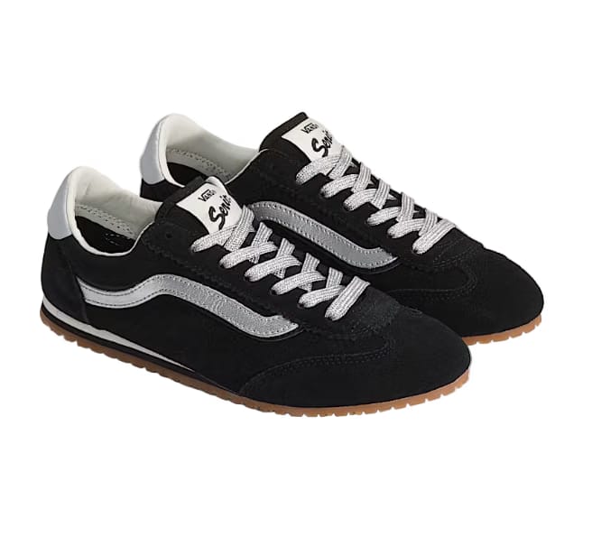 Vans Super Lowpro Shoe Black Silver Grey