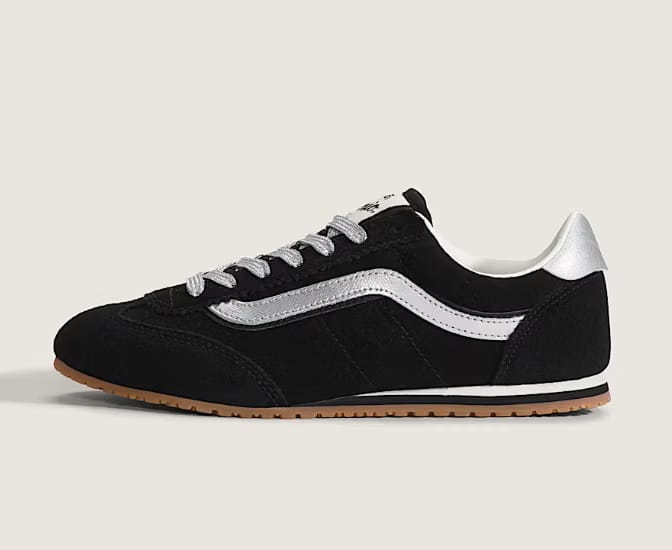 Vans Super Lowpro Shoe Black Silver Grey