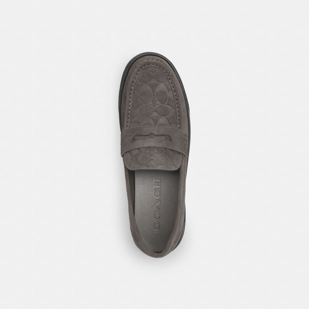 Men's Coach Hybrid Loafer With Signature Print Charcoal