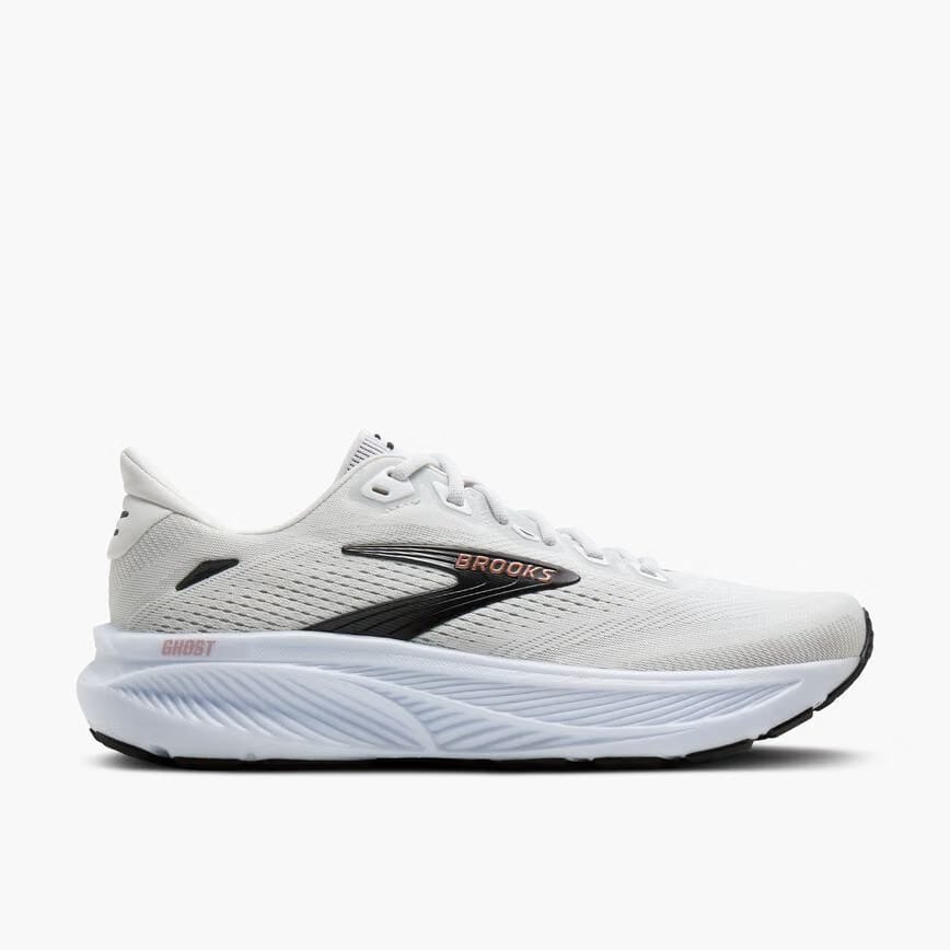 Brooks Ghost 18 White/Black/Rose Gold (Women's)