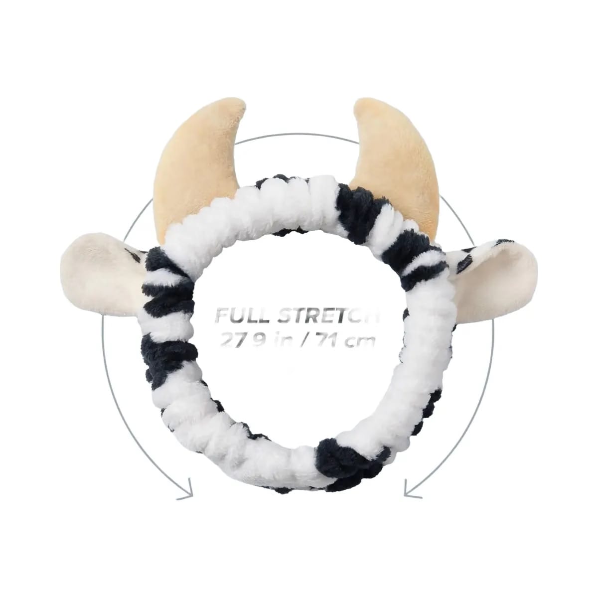 I Dew Care Cow Beauty Routine Spa Headband
