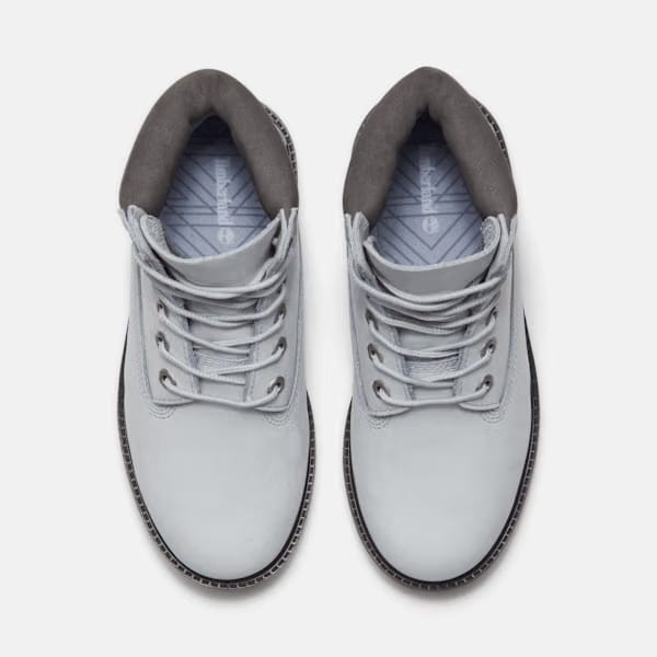 Junior Timberland Alpine Glacier 6-Inch Waterproof Boot Glacier Grey Nubuck