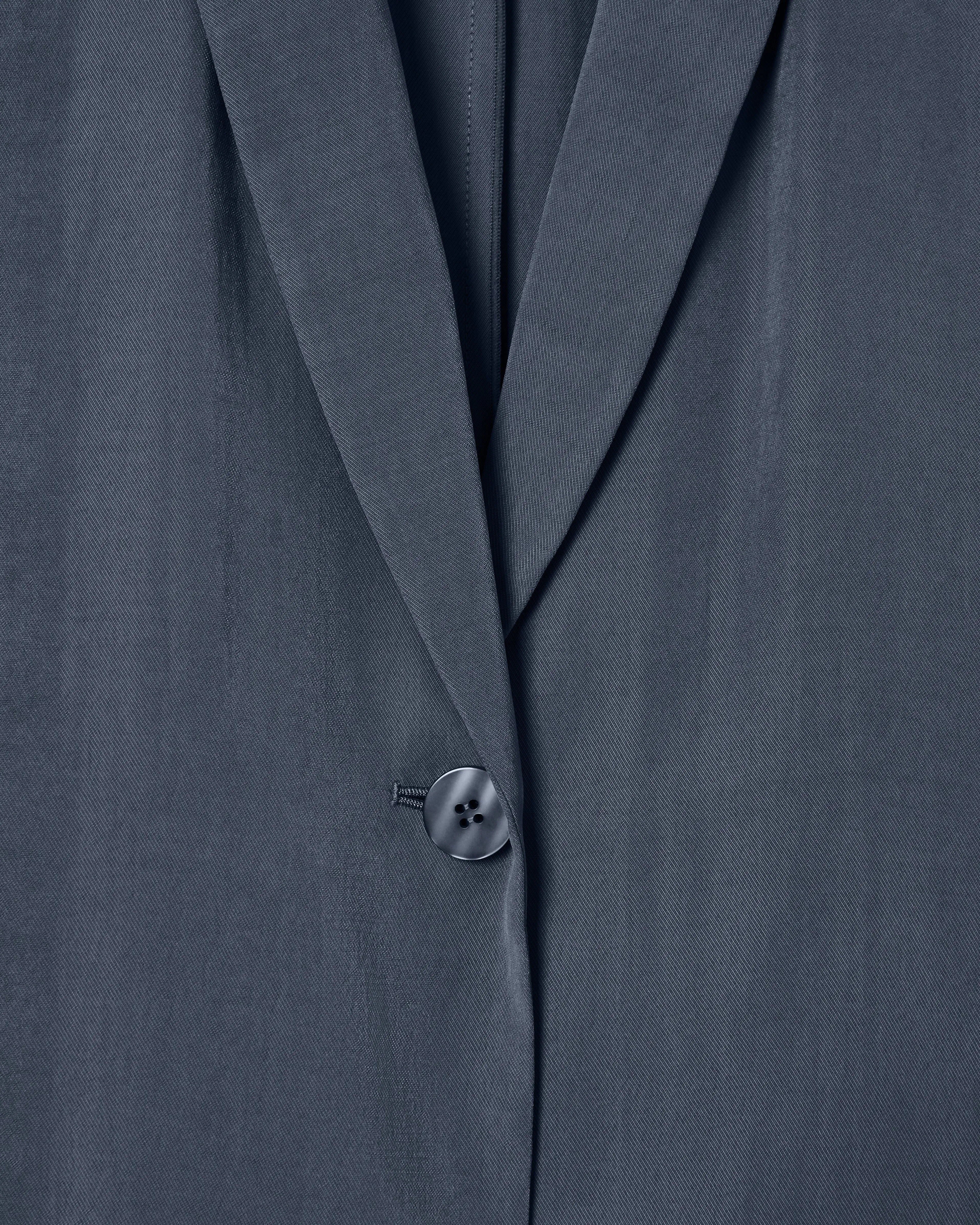 Emporio Armani Washed twill single-breasted jacket with shawl collar