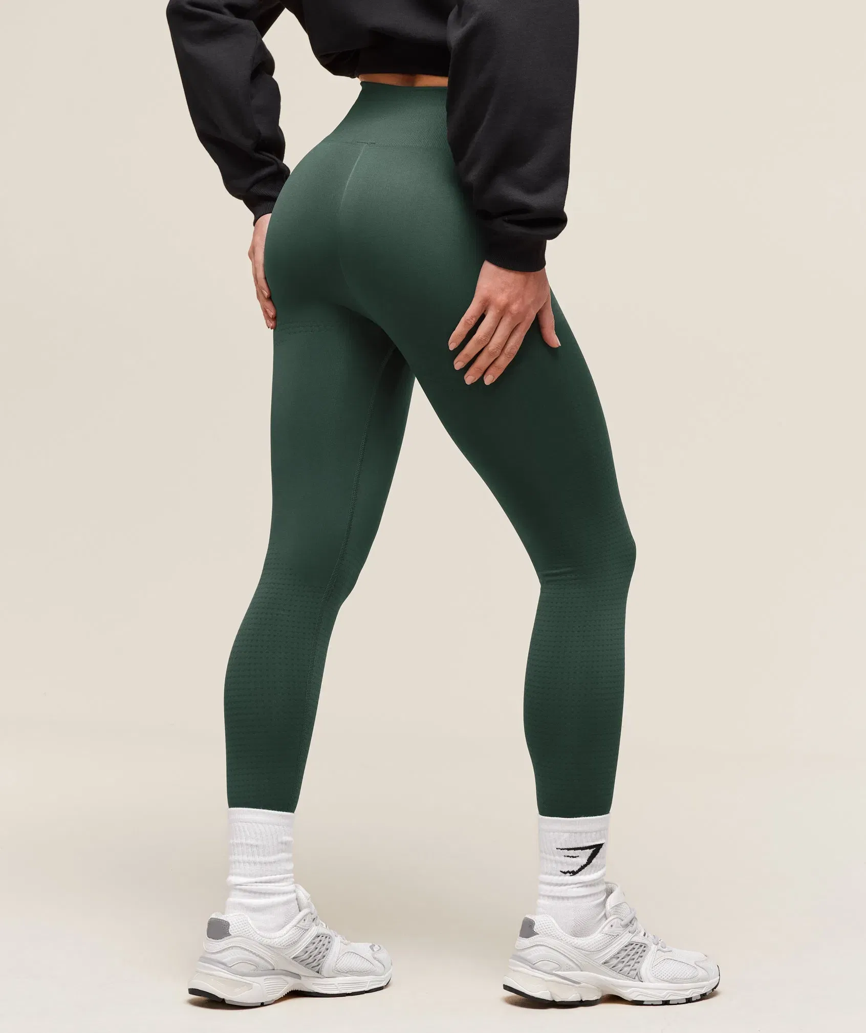 Women's Gymshark Vital Seamless 2.0 Leggings Woodland Green Marl