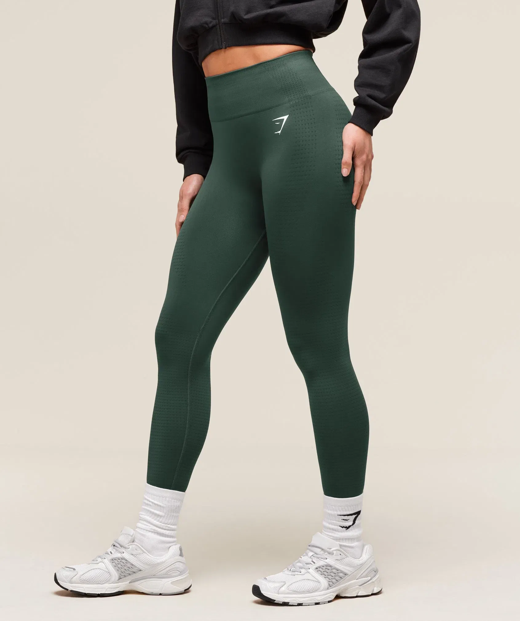 Women's Gymshark Vital Seamless 2.0 Leggings Woodland Green Marl
