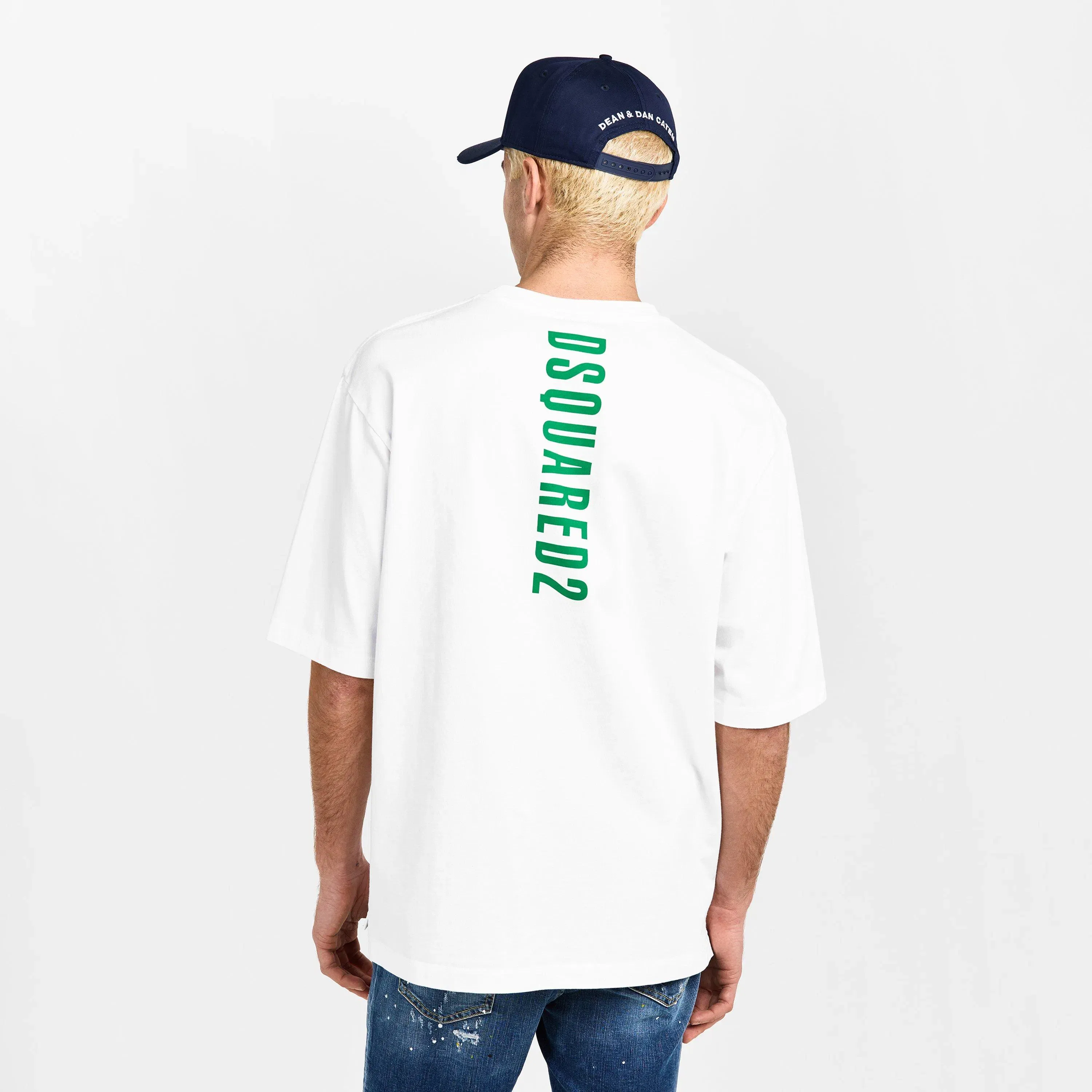 DSQ Bk Logo Oversized T-Shirt