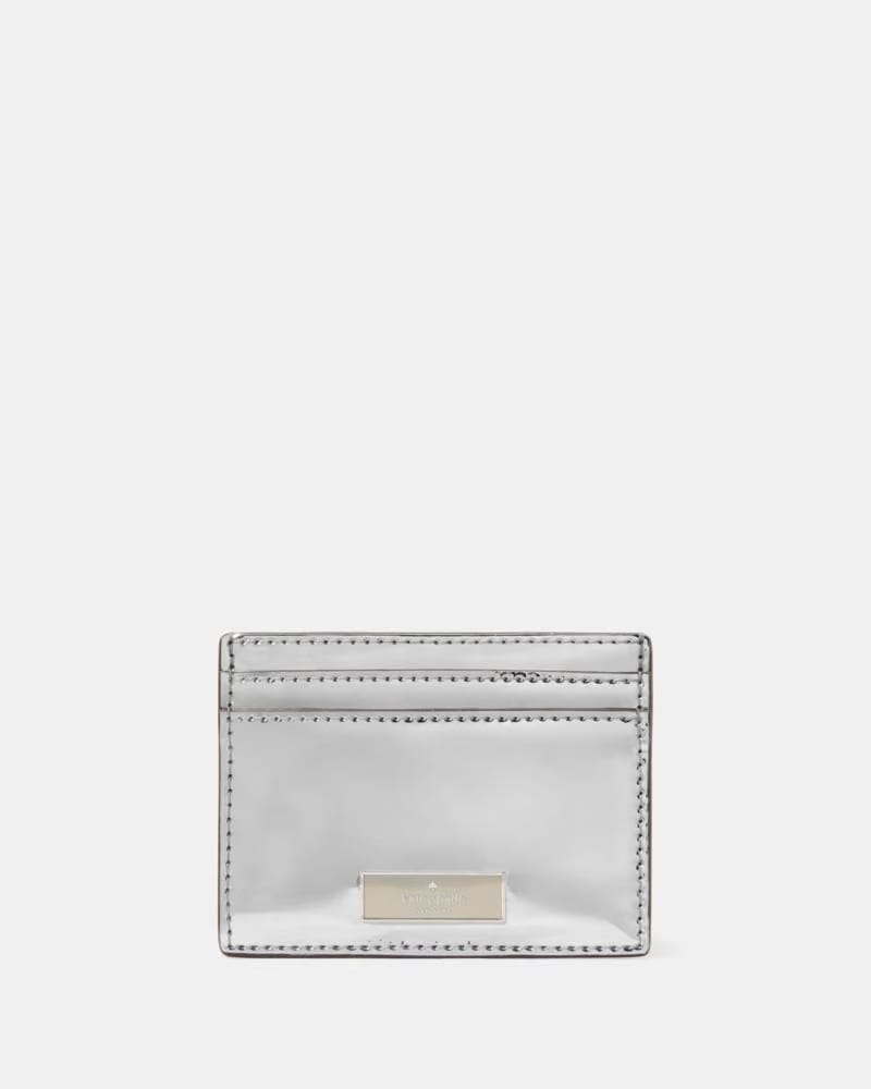 Bridget Mirror Metallic Small Slim Card Holder