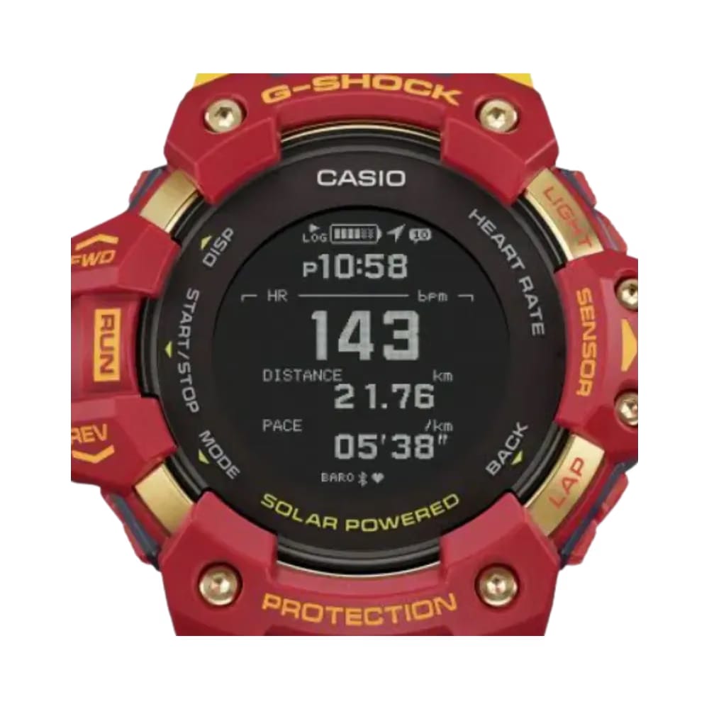 G-Shock Uni GBD100BAR-4 Barcelona Matchday Watch 'Red'