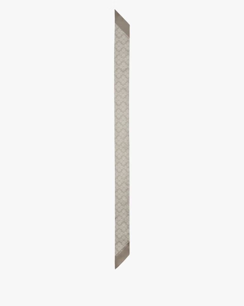 Textured Spade Flower Skinny Scarf