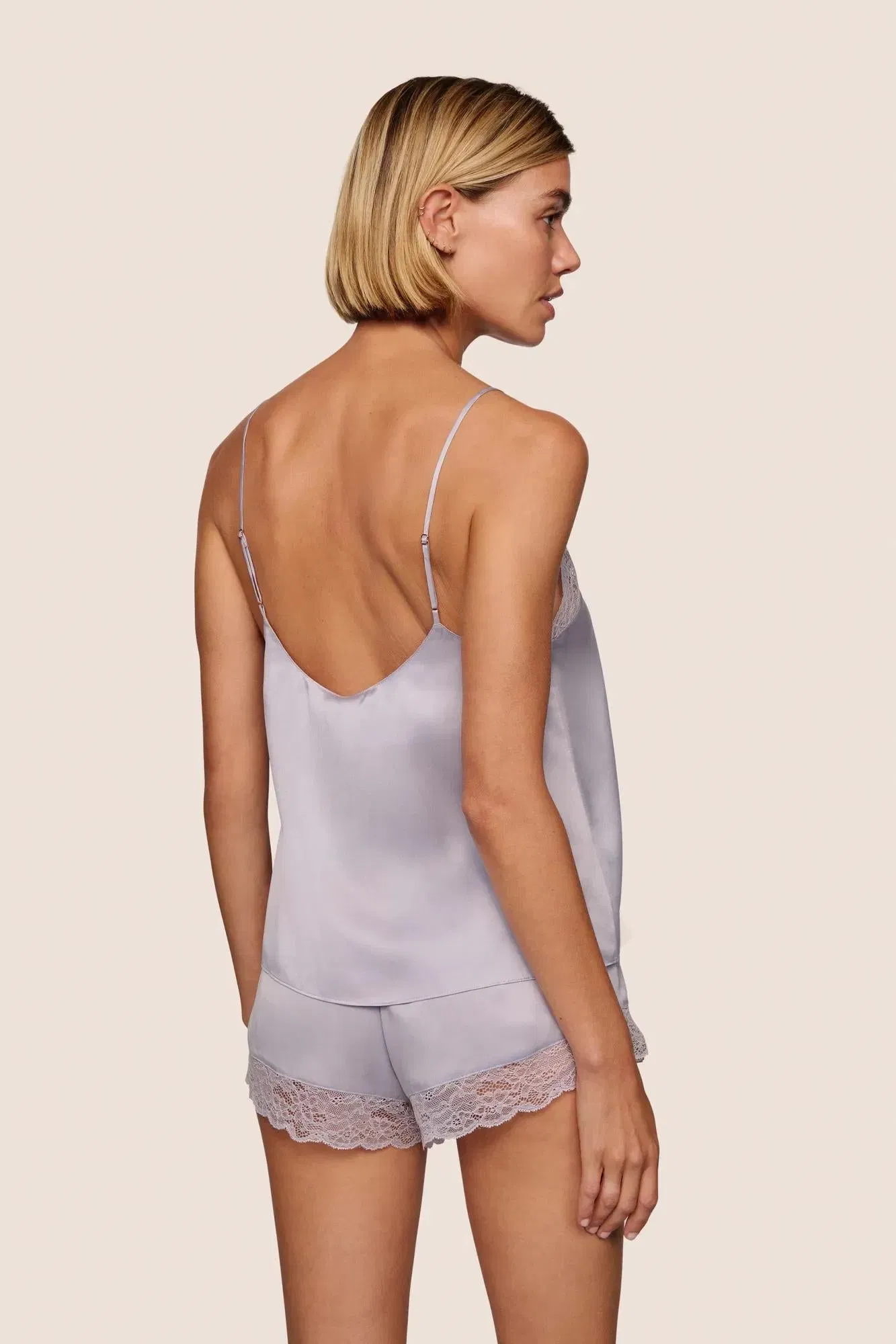 Washable Silk Lace Cami & Short Set