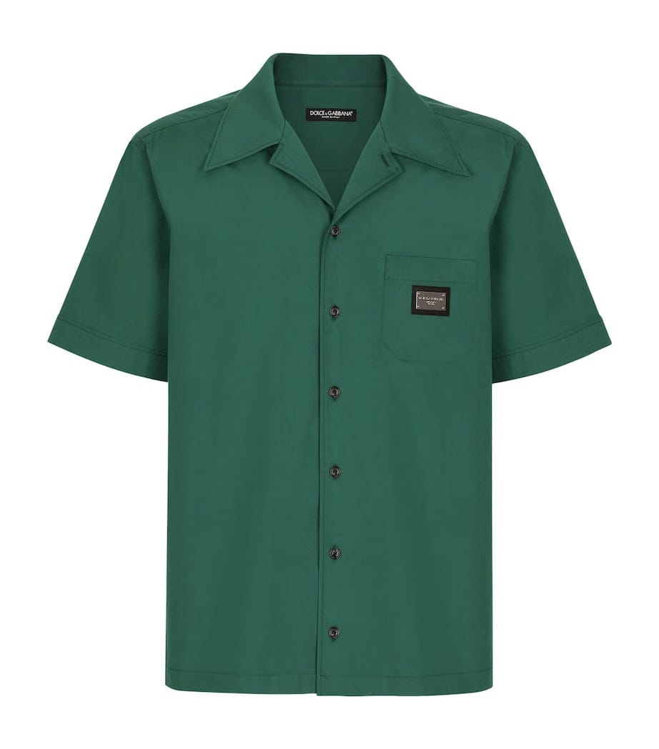 Dolce&Gabbana Logo Plaque Short-Sleeve Shirt