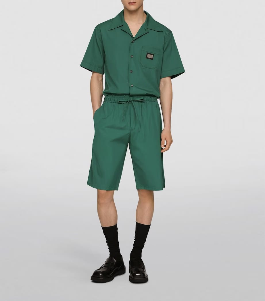 Dolce&Gabbana Logo Plaque Short-Sleeve Shirt