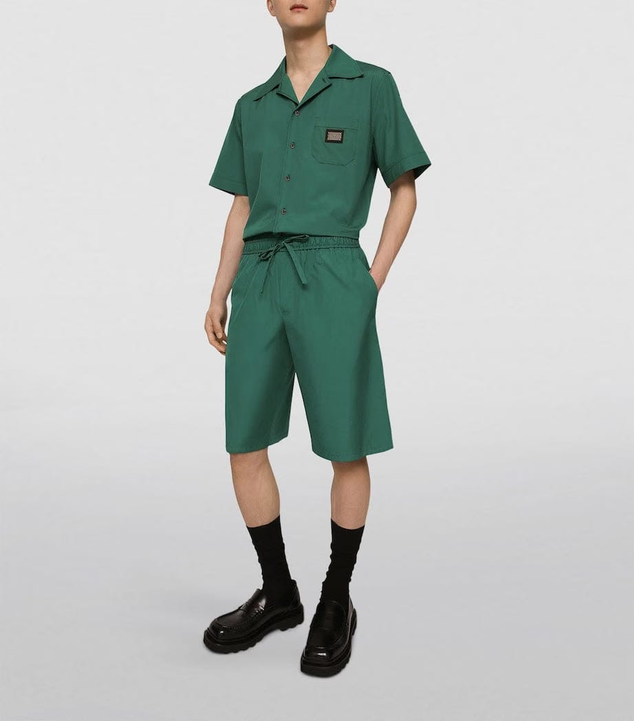 Dolce&Gabbana Logo Plaque Short-Sleeve Shirt