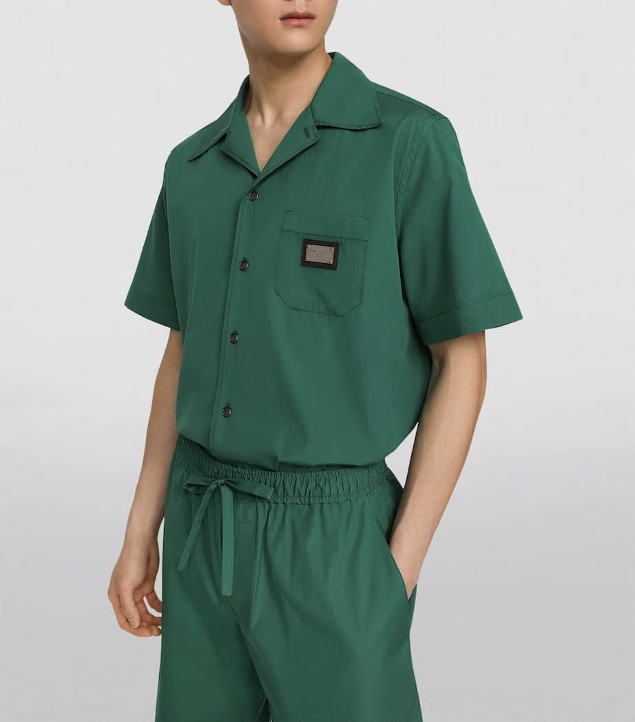Dolce&Gabbana Logo Plaque Short-Sleeve Shirt