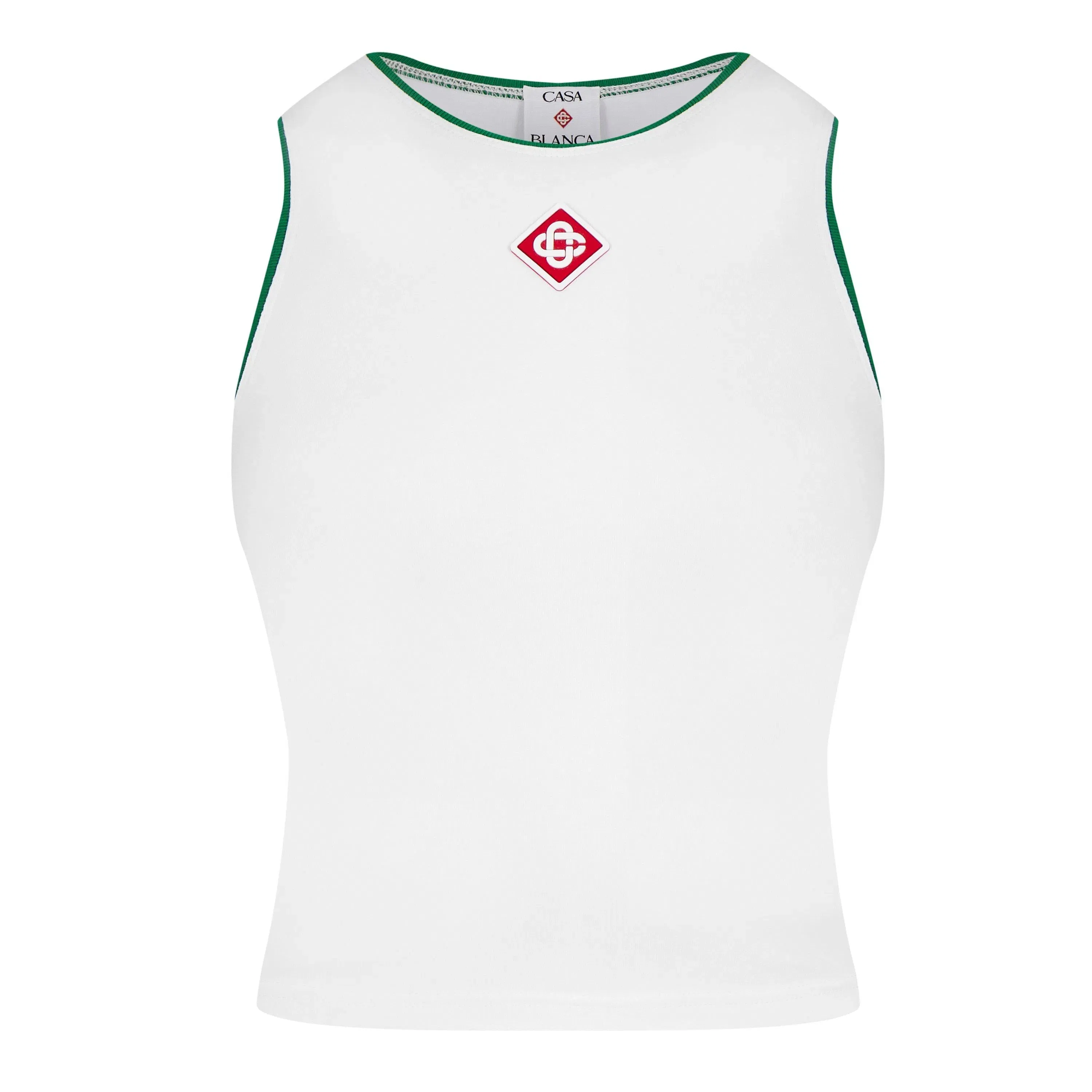 Plain Cotton Logo Baby Vest