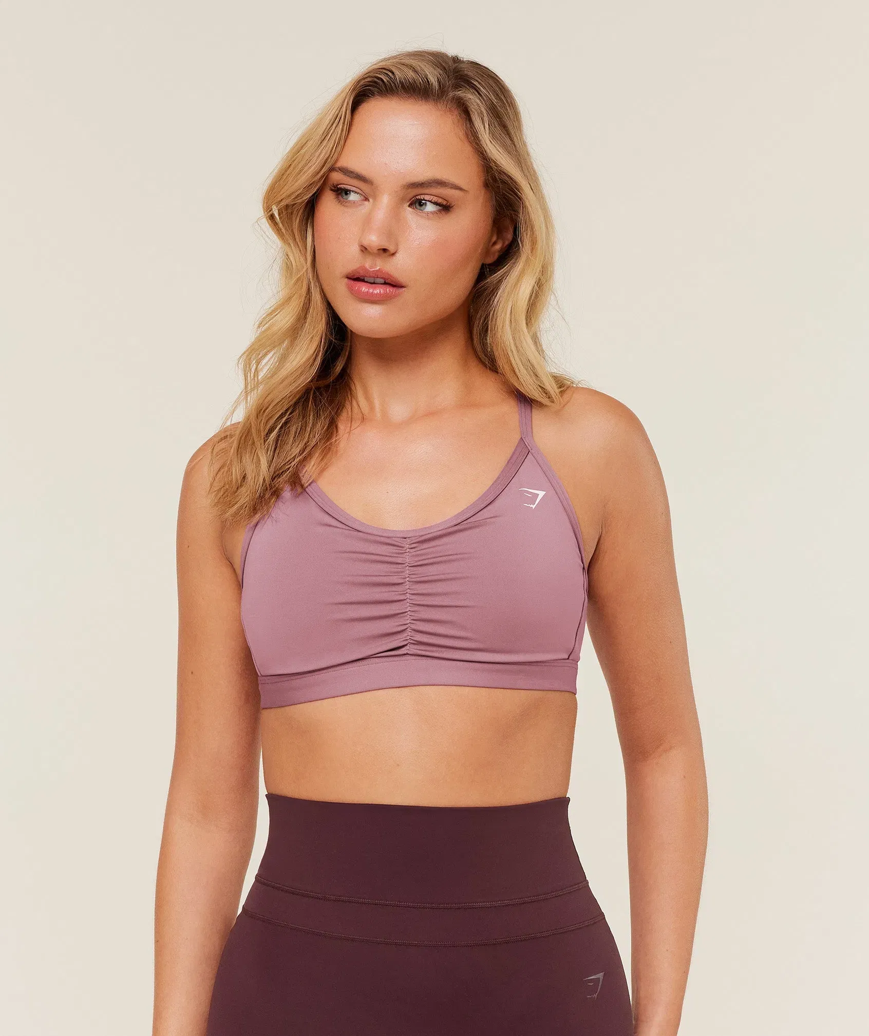 Gymshark Ruched Sports Bra - Calm Pink