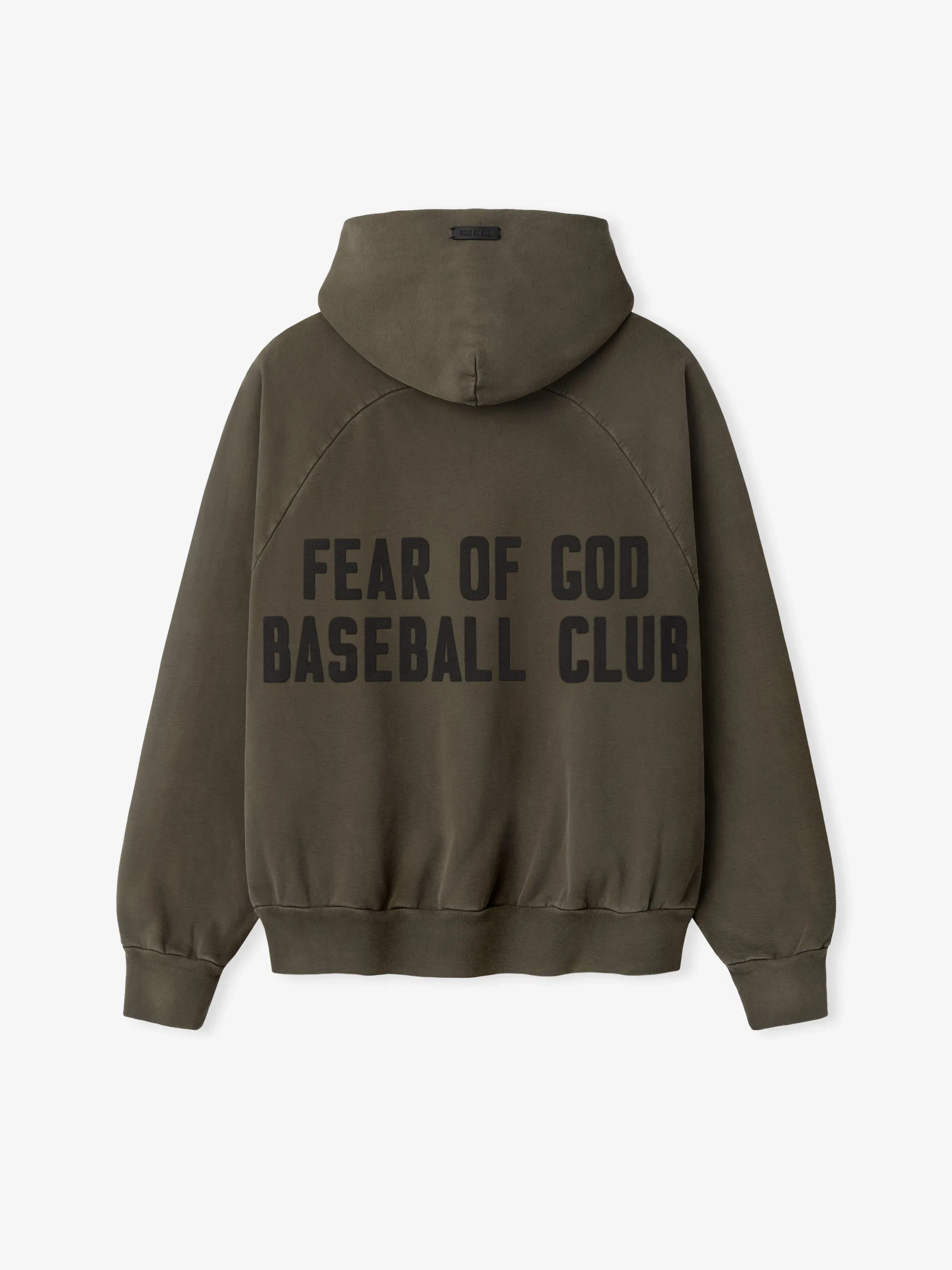 Essentials Baseball Club Half Zip Hoodie Faded Brown