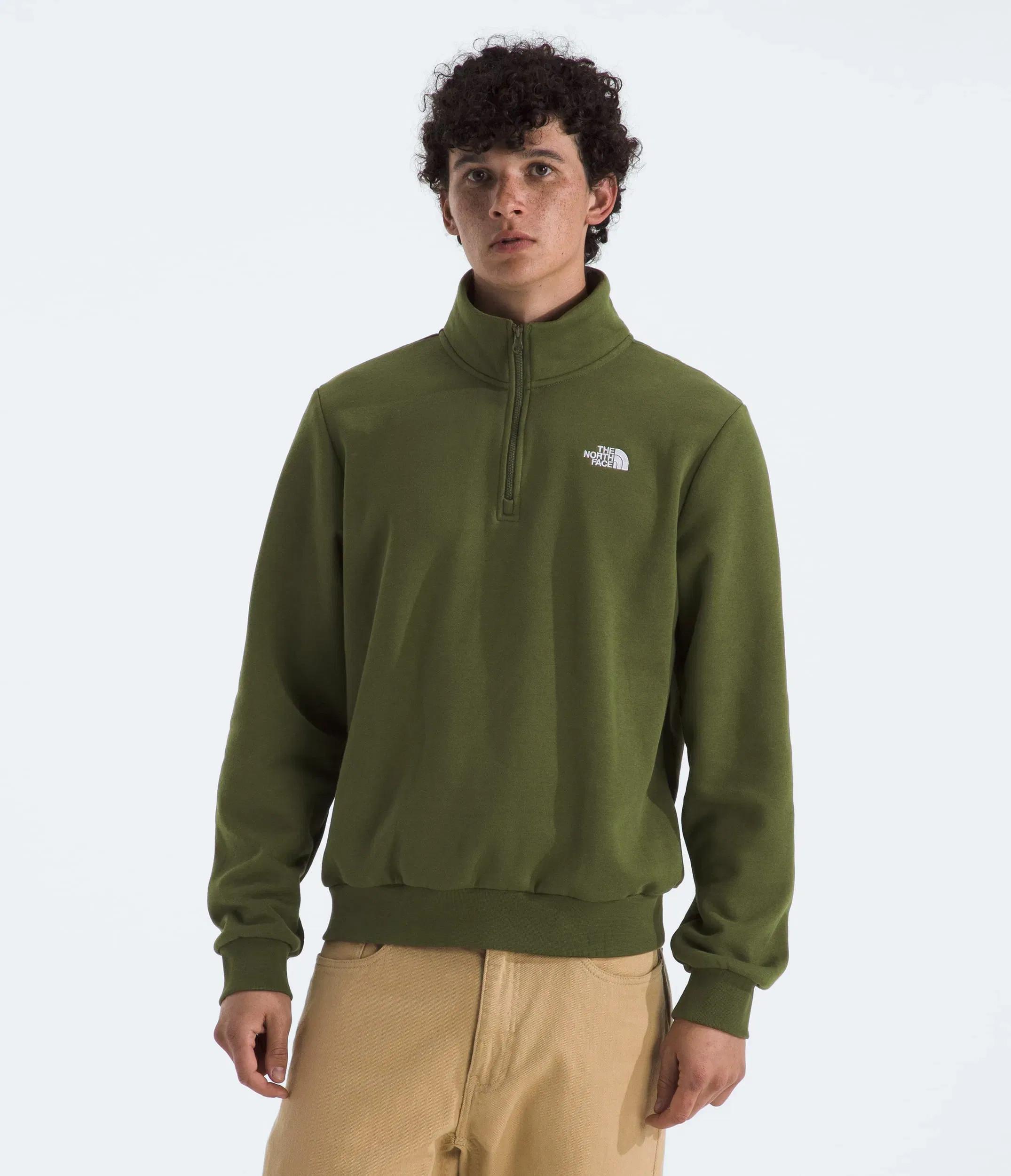 The North Face Men’s Evolution Simple Dome Regular ¼-Zip Woodland Green