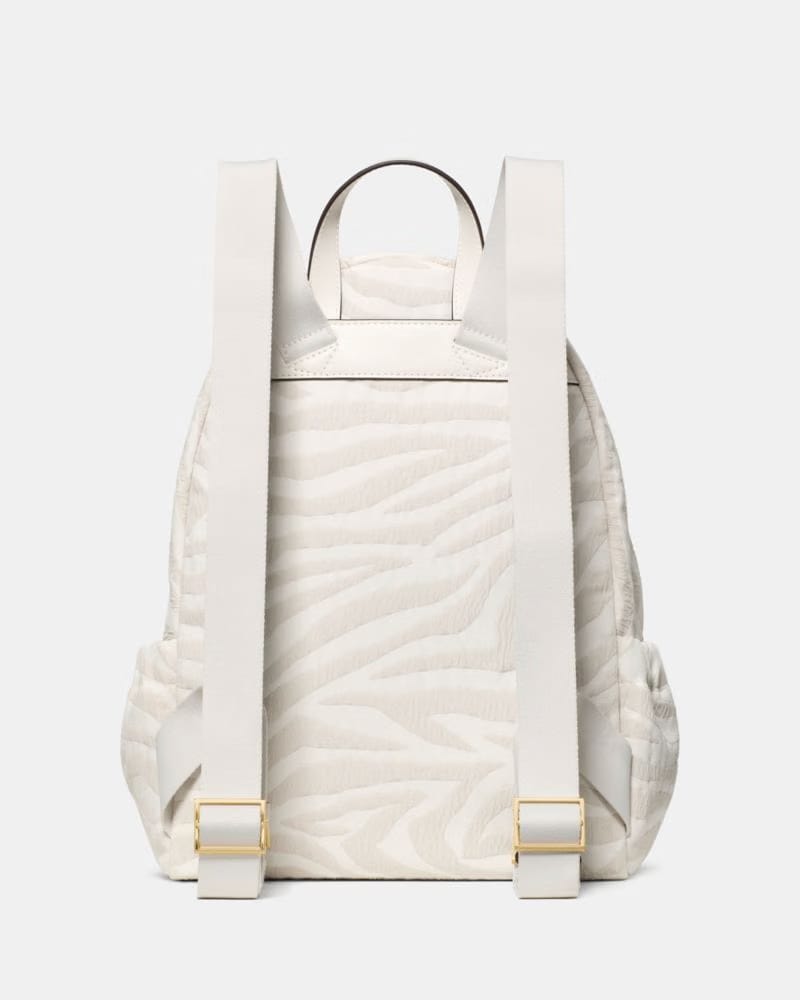 KateSpade Carter Zebra Cargo Backpack Natural Multi