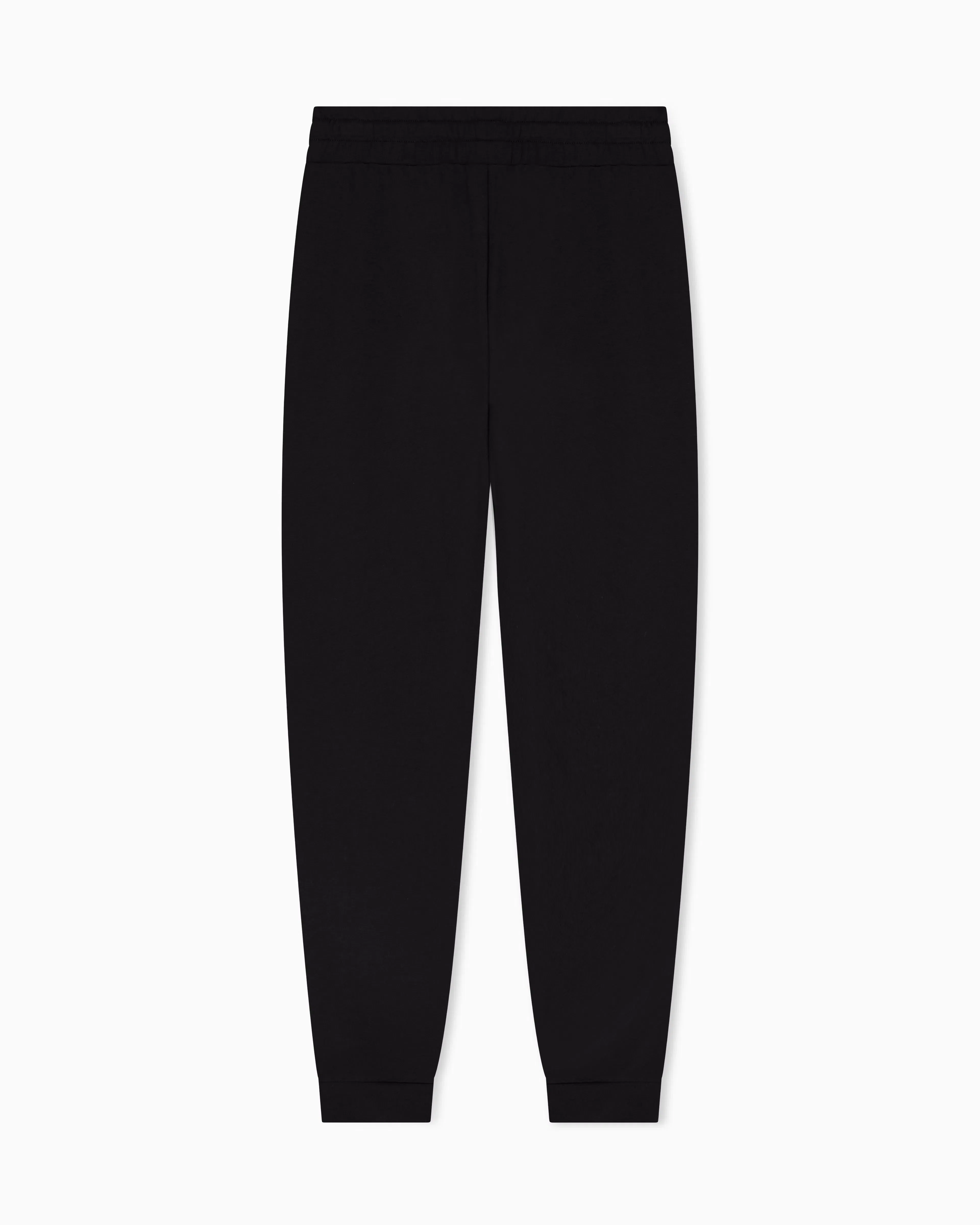 EA7 Viscose joggers with a studded logo and drawstring Evolution