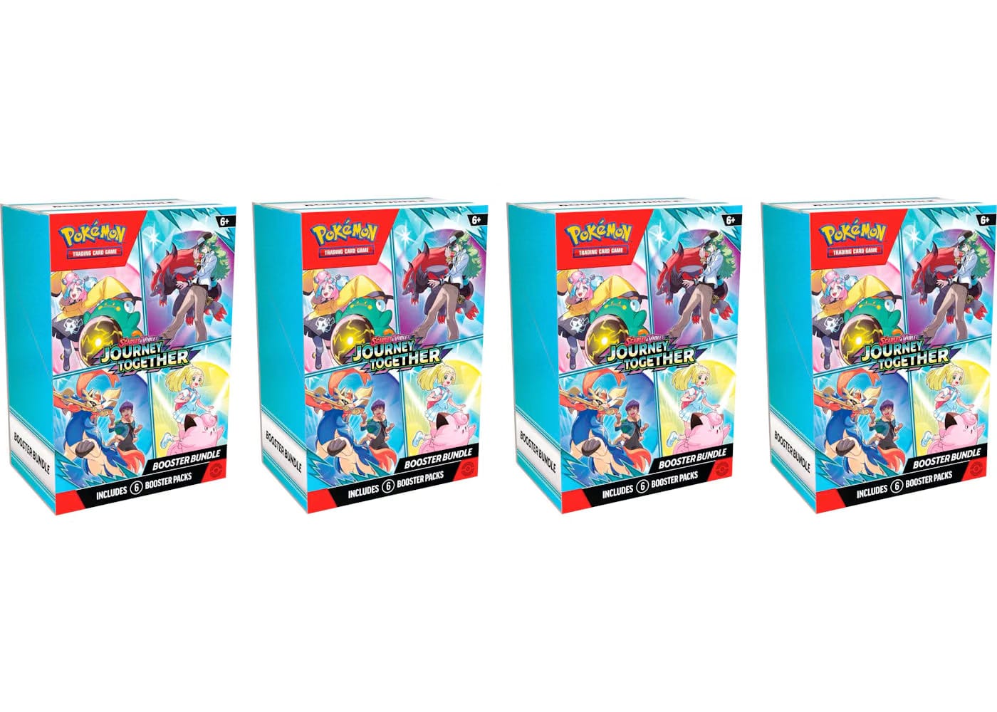 Pokemon Scarlet Violet Journey Together Booster Bundle 4X Lot