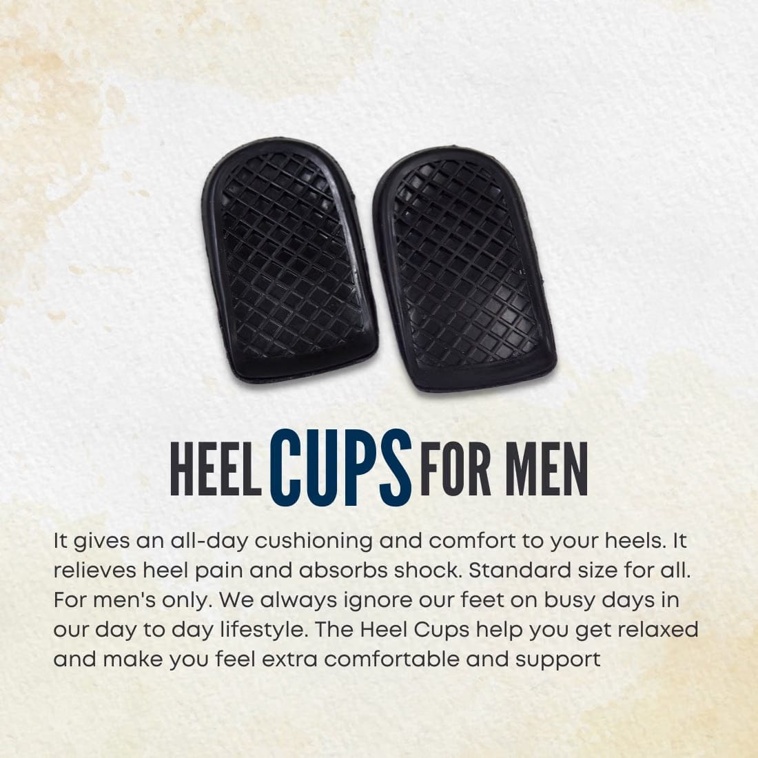 Helios Heel Cup Insole | Anti-Fatigue Heel Cushion with Shock Absorption & All-Day Comfort | Universal Fit for Men & Women