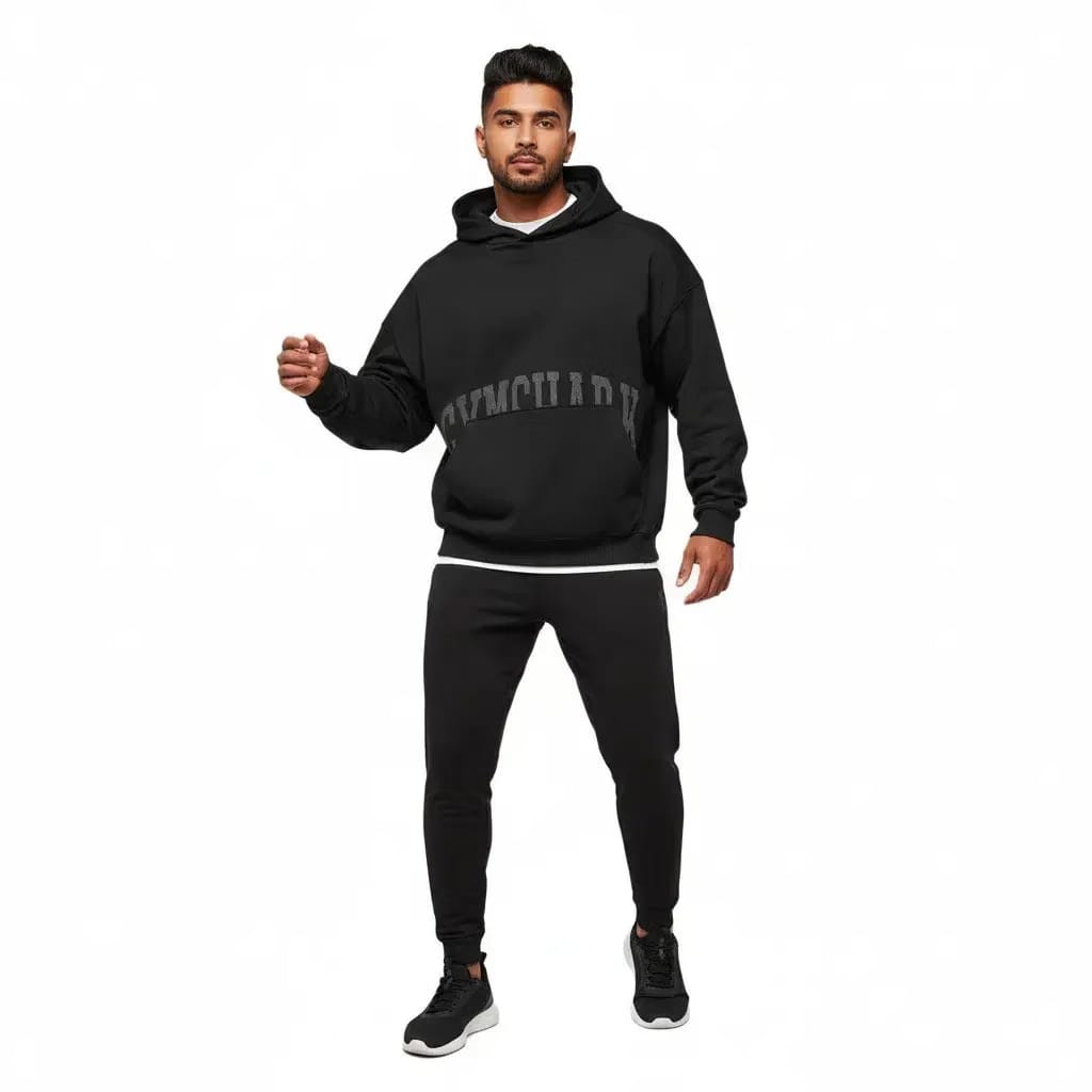 Gymshark Pocket Graphic Hoodie - Black