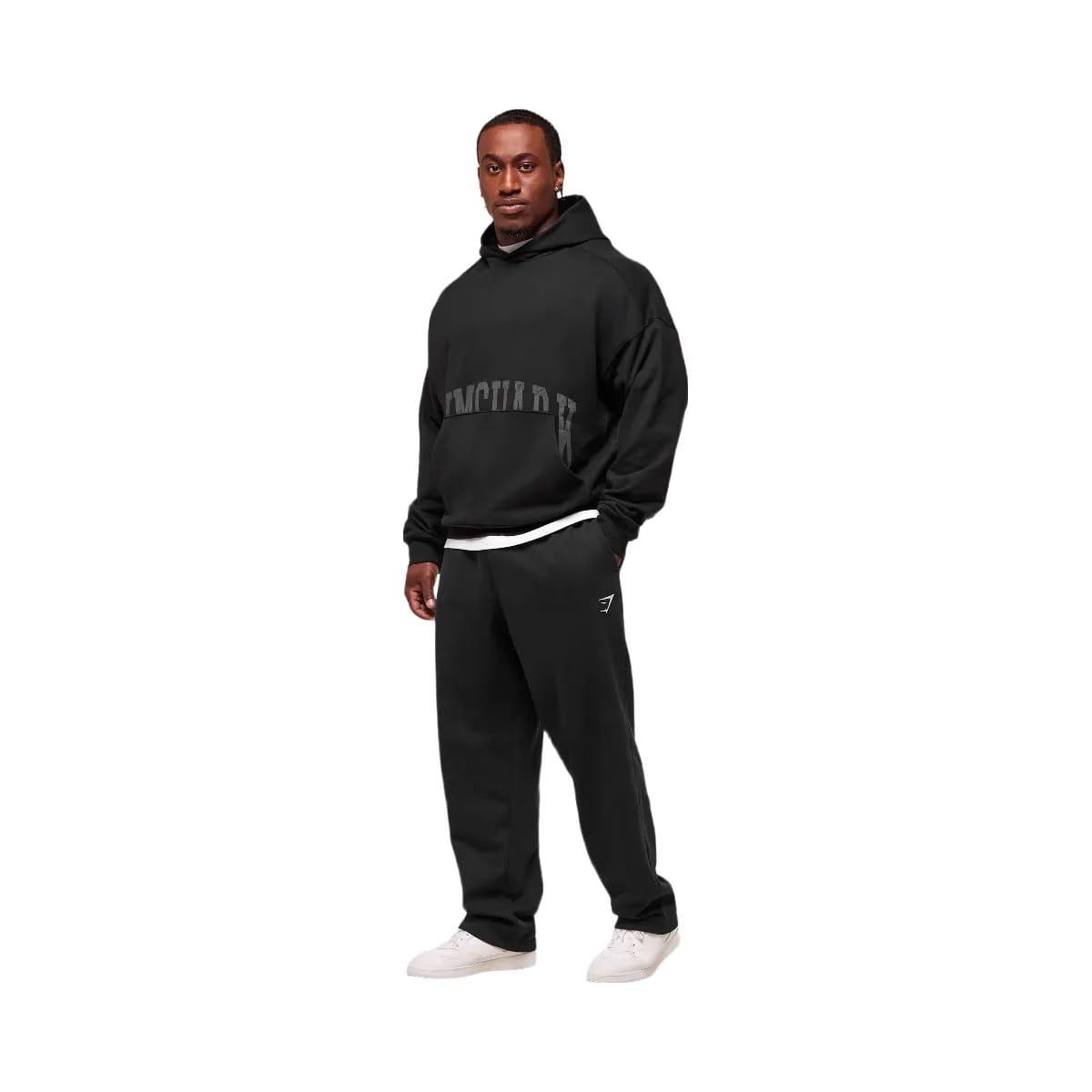 Gymshark Pocket Graphic Hoodie - Black