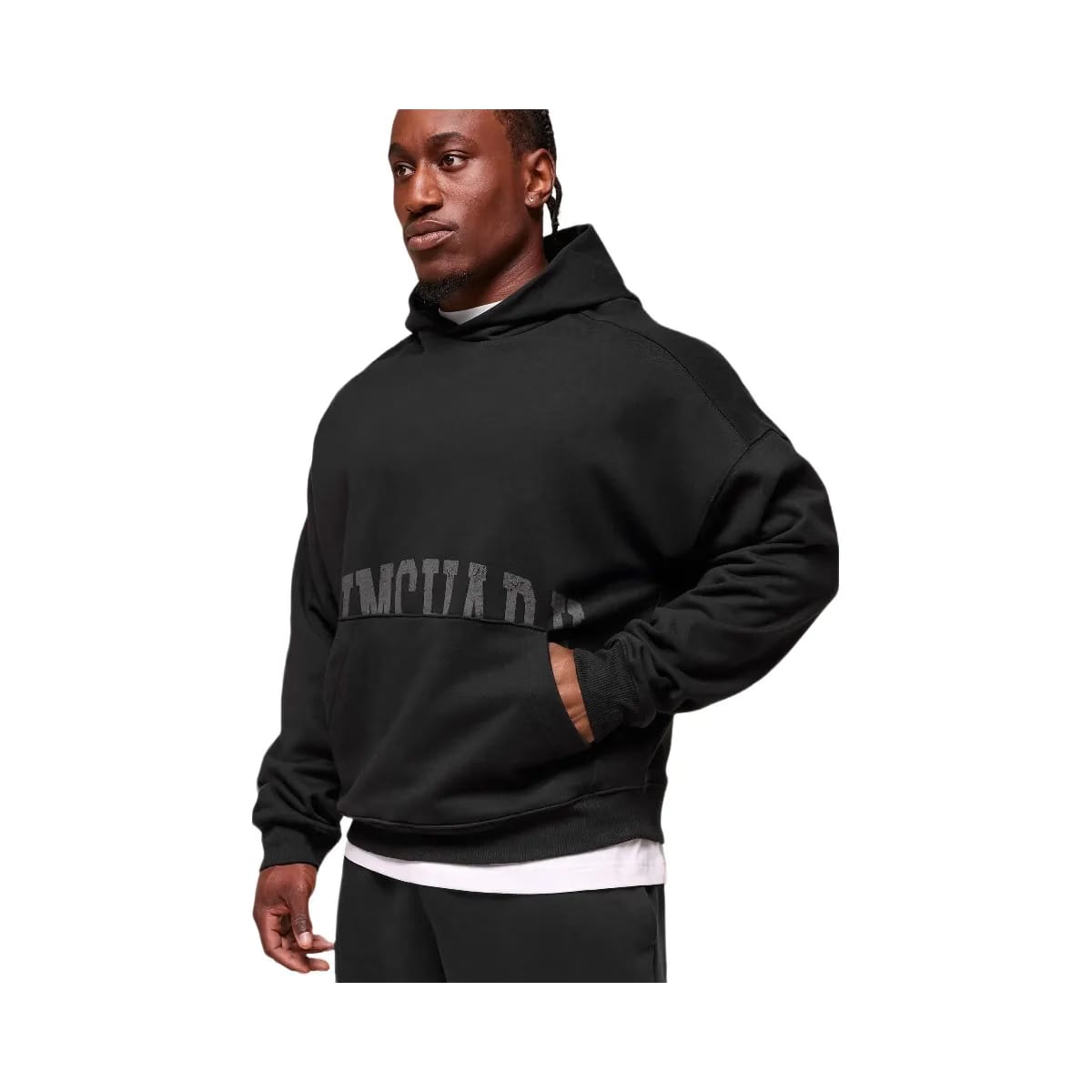 Gymshark Pocket Graphic Hoodie - Black