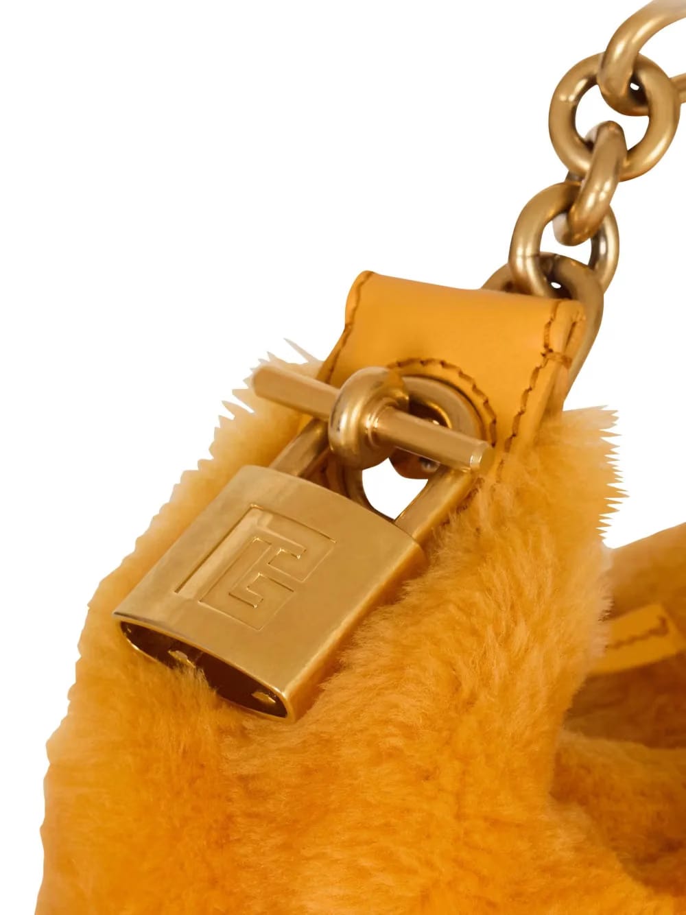 mini Sync shearling chain tote bag