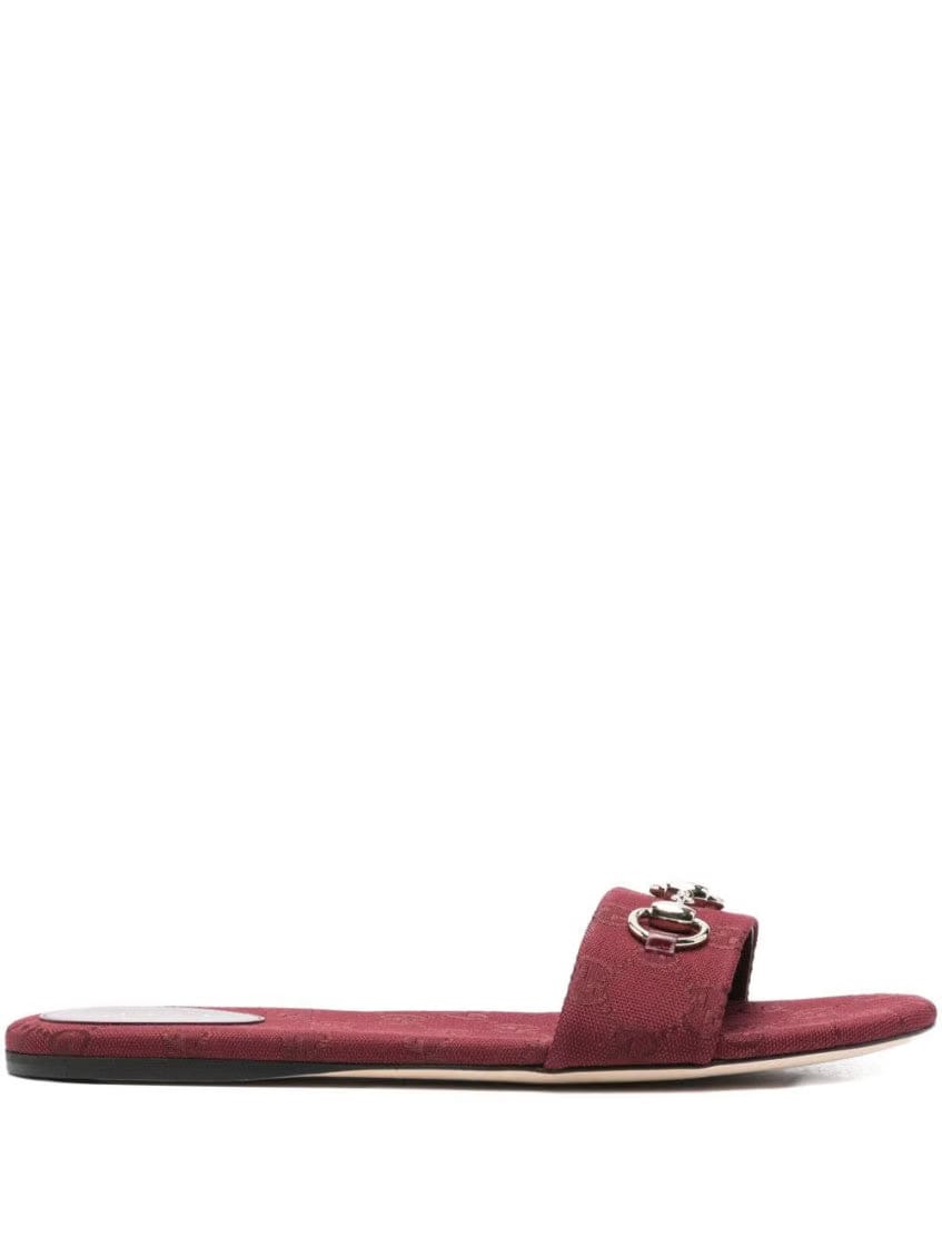 Maroon Logo Flats