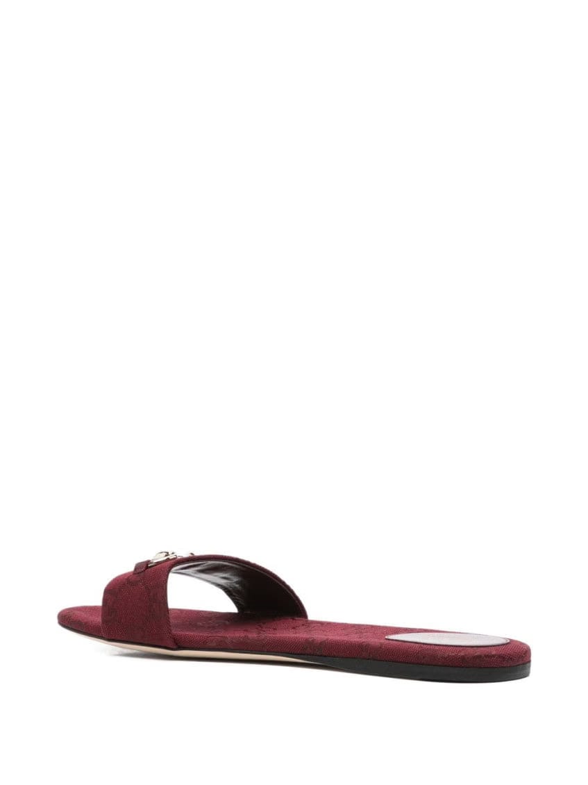 Maroon Logo Flats