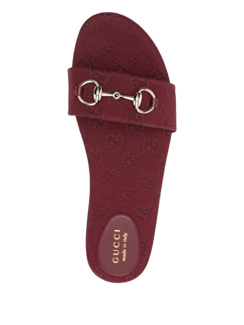 Maroon Logo Flats