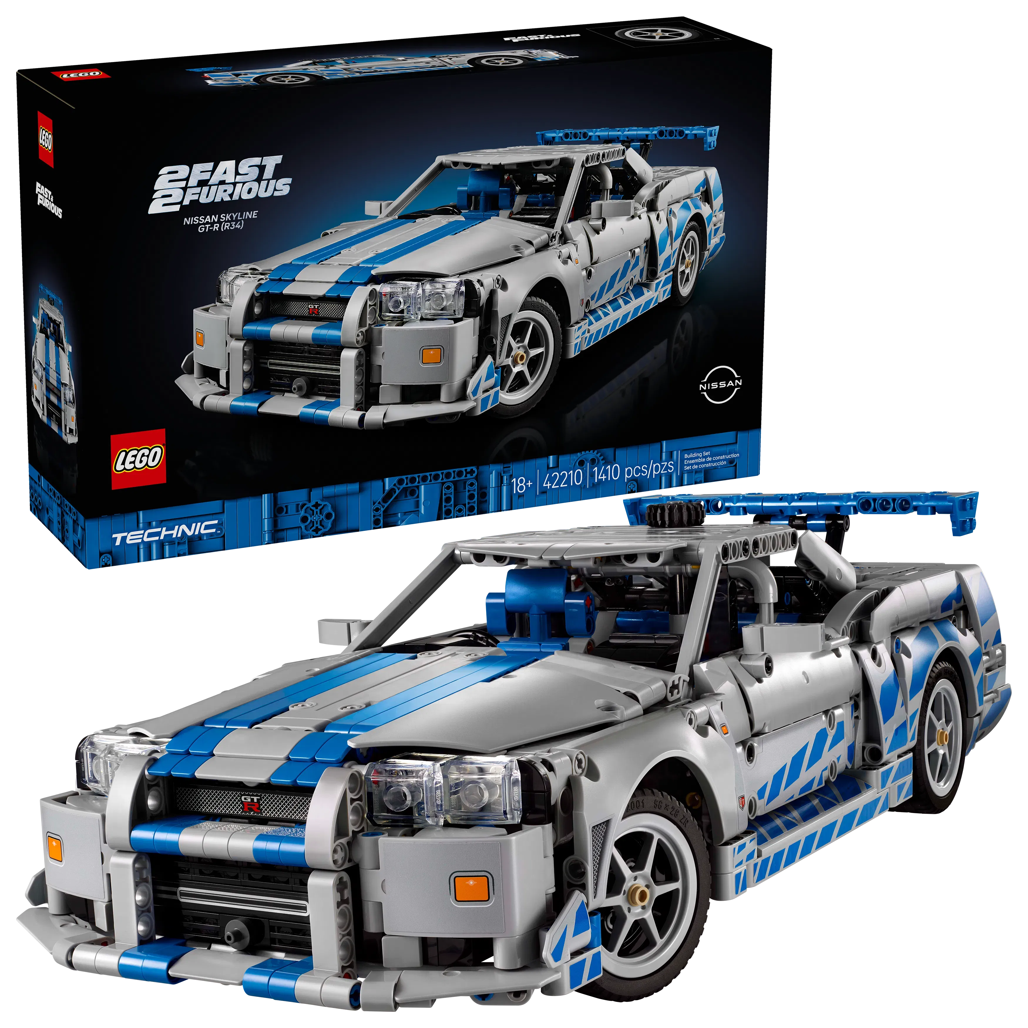 Lego 2 Fast 2 Furious Nissan Skyline GTR R34 Car