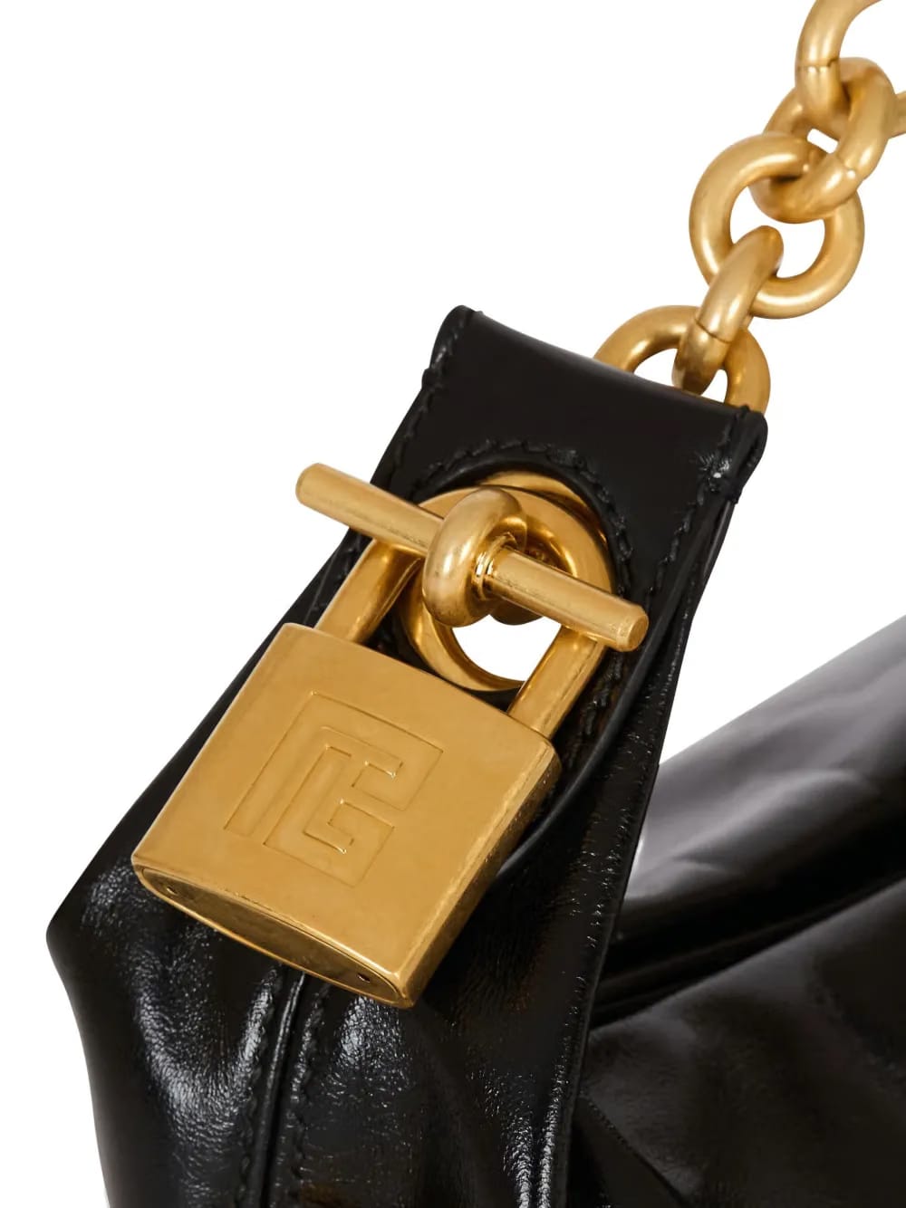 mini Sync chain-embellished leather tote bag