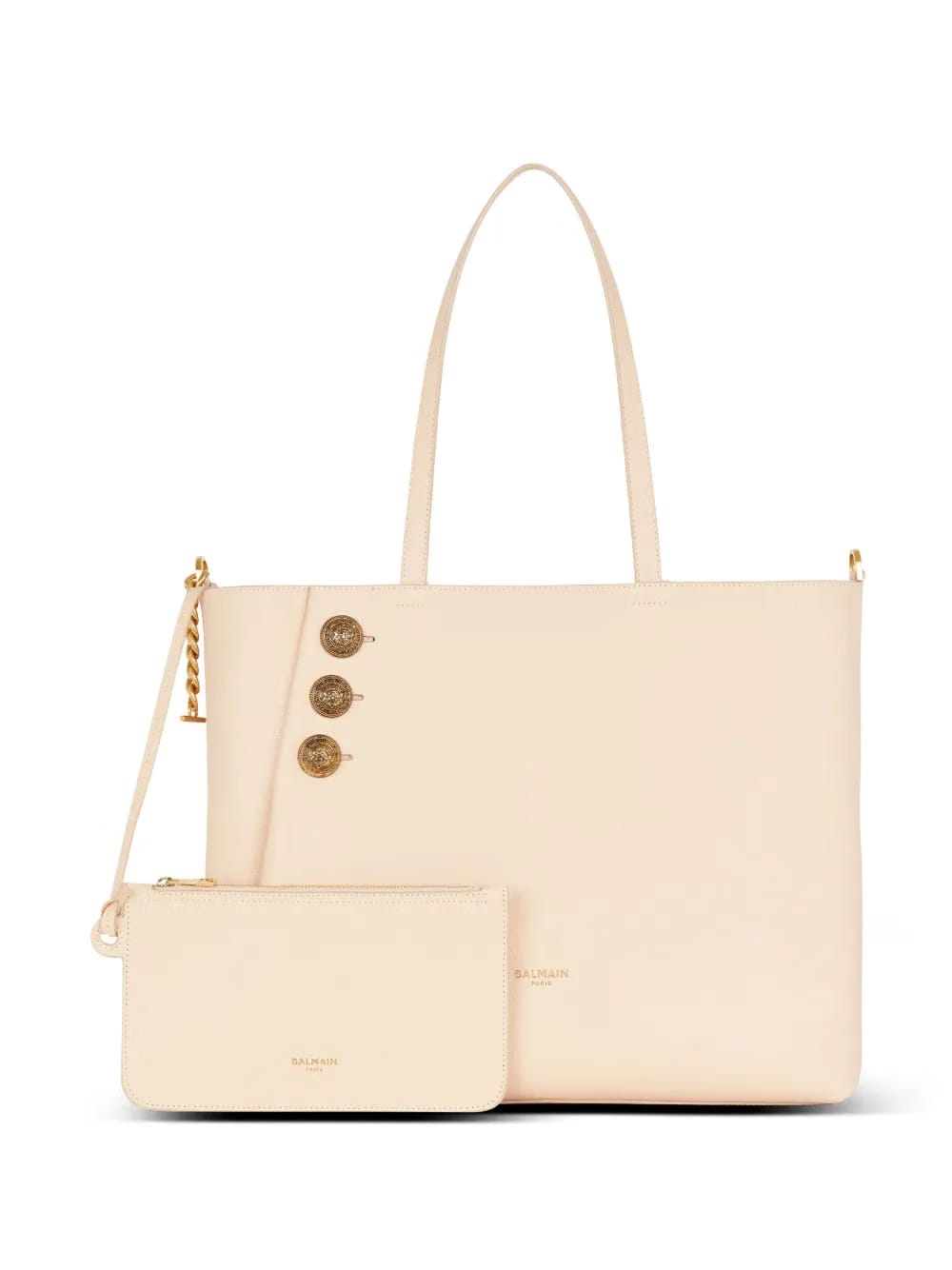Embleme leather tote bag
