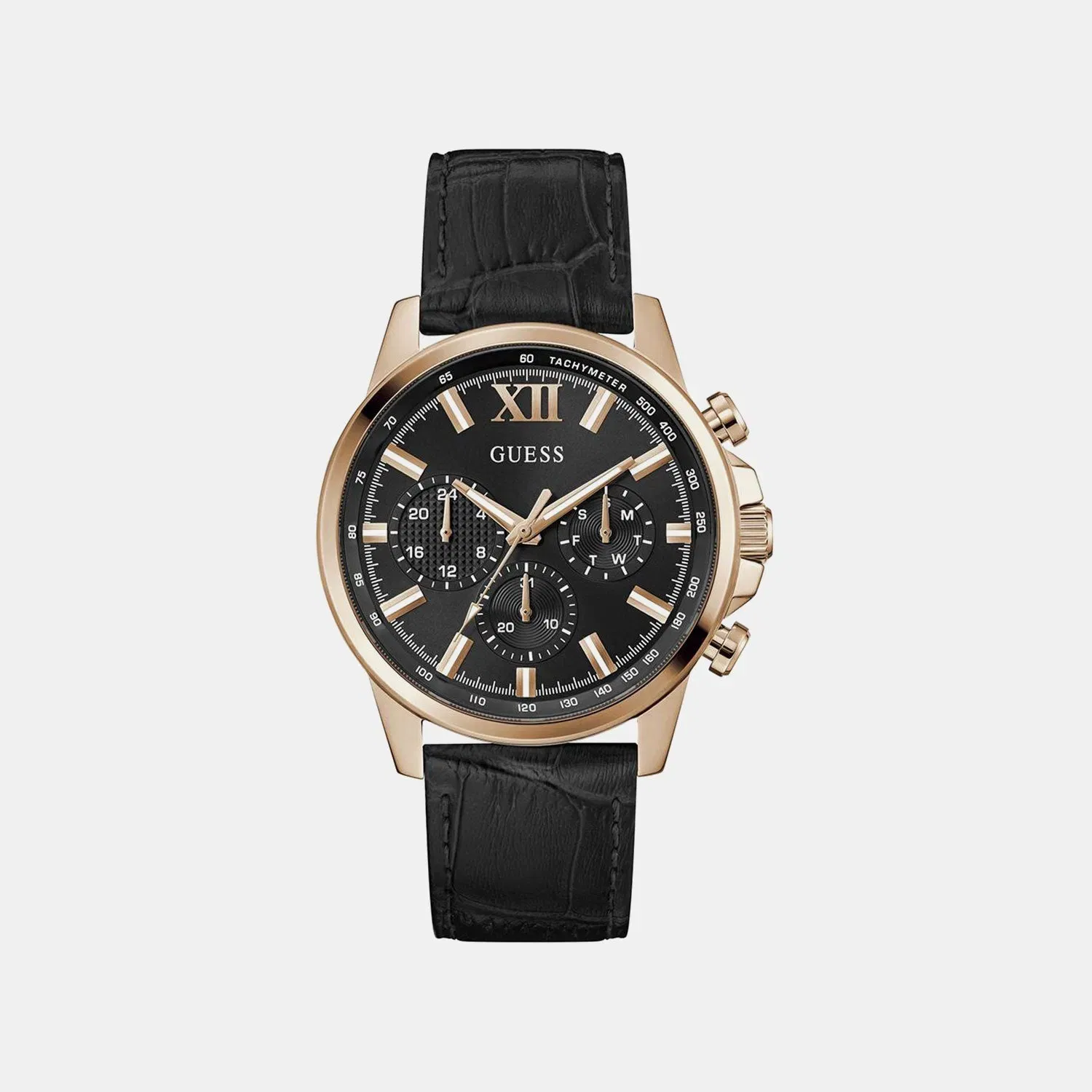 Guess Gd Walker Men Quartz Black Dial Analog Stainless Steel Gw0901G5