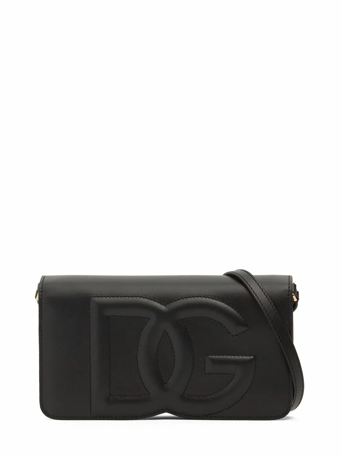 DG-logo leather phone bag