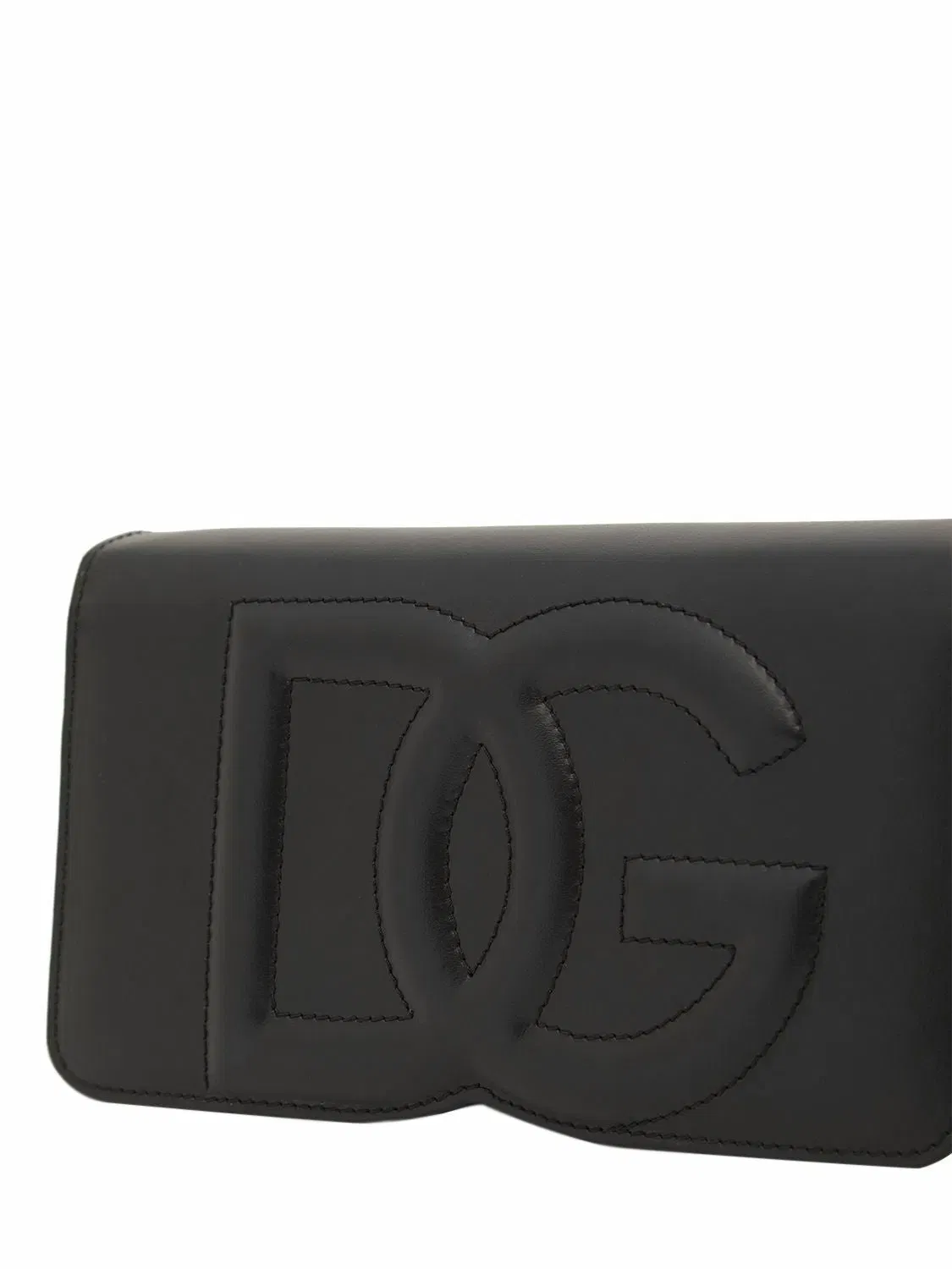 DG-logo leather phone bag