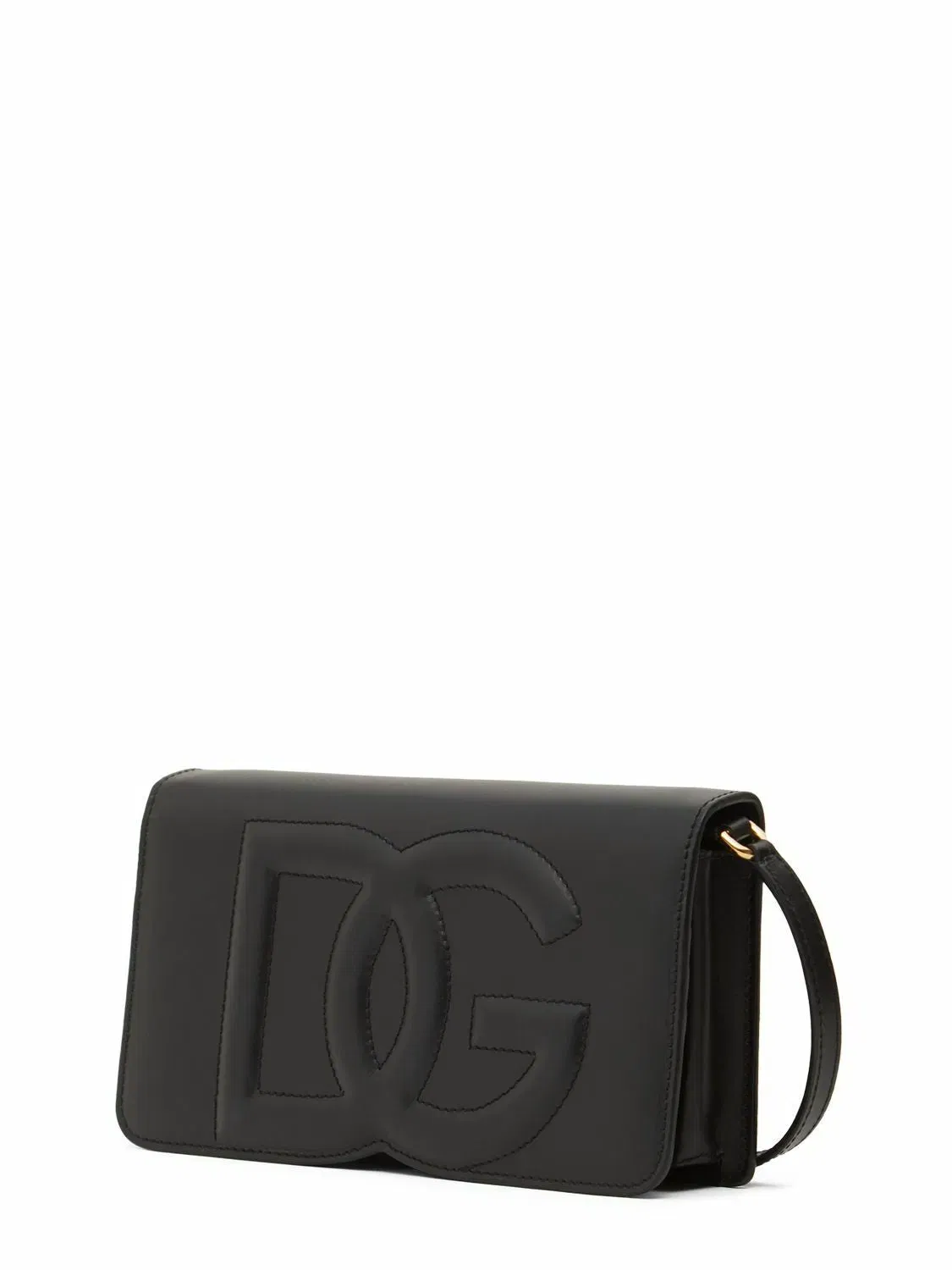 DG-logo leather phone bag