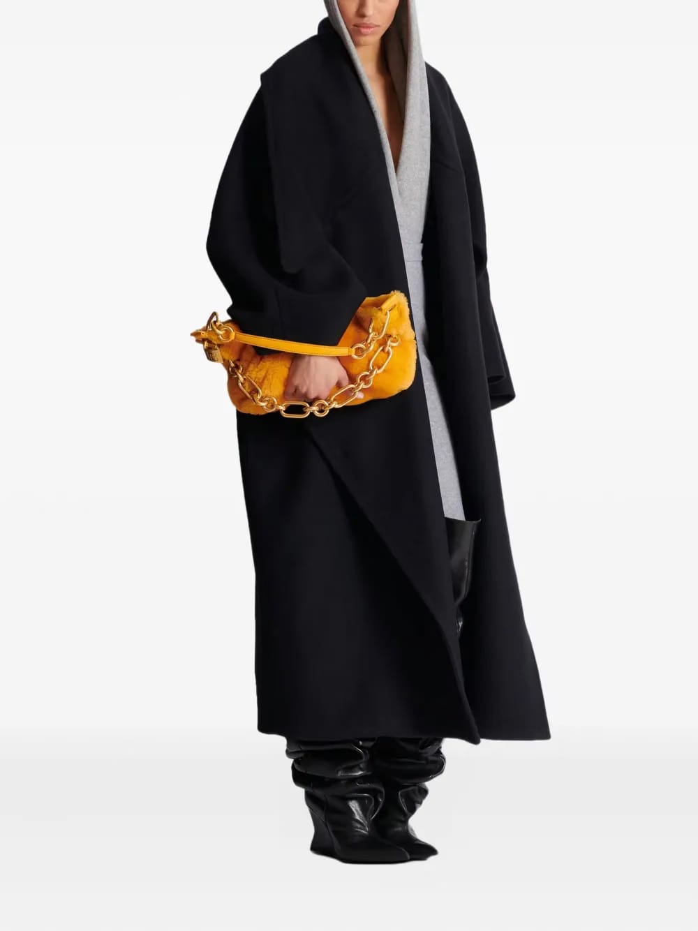 medium Sync shearling chain shoulder bag