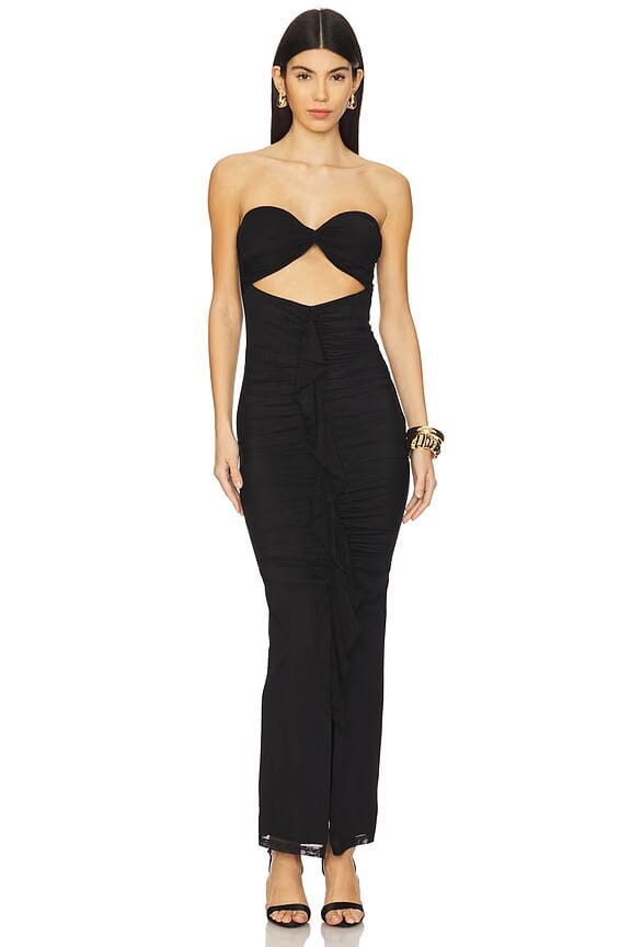 superdown Emmersin Maxi Dress in Black
